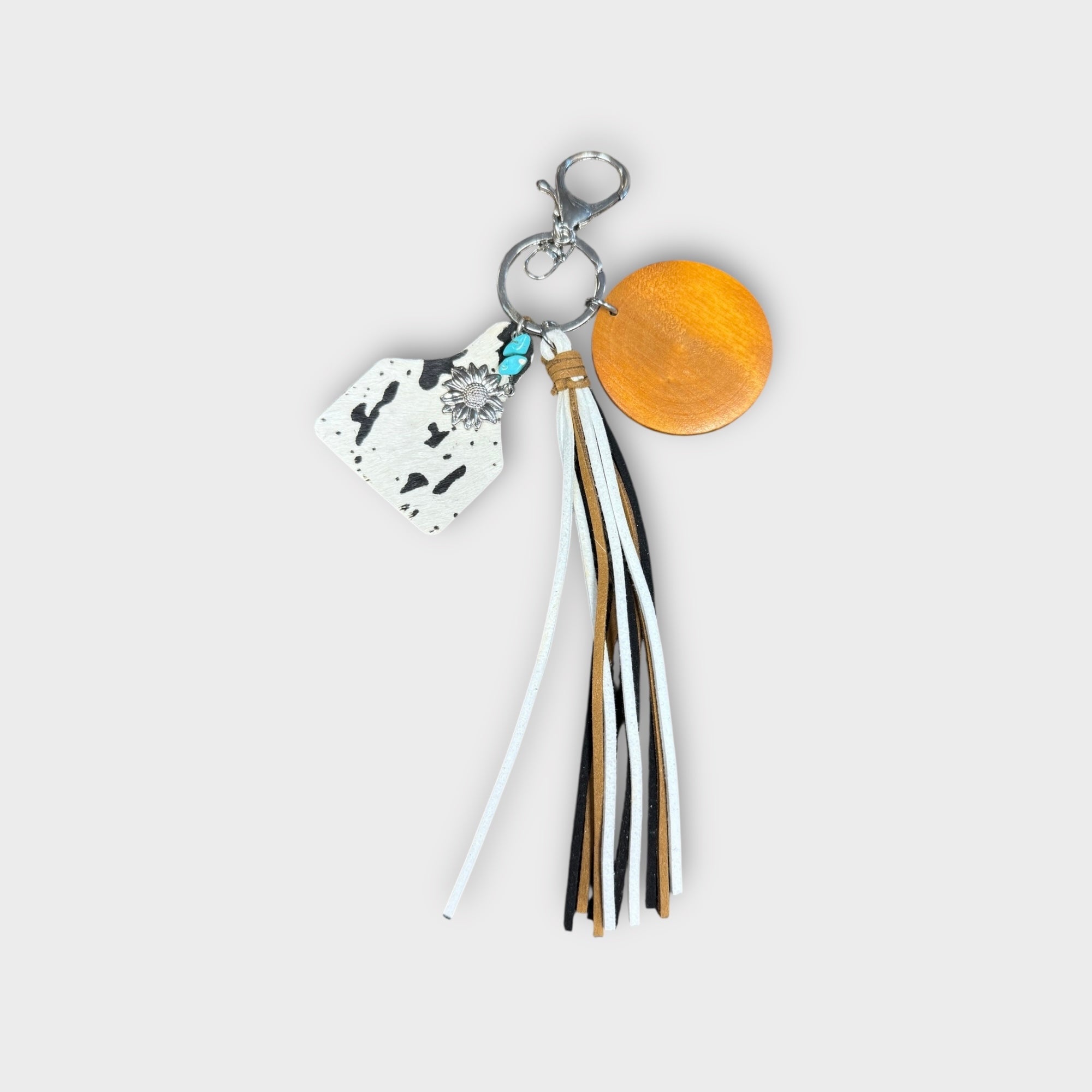 Cow Print Keychain