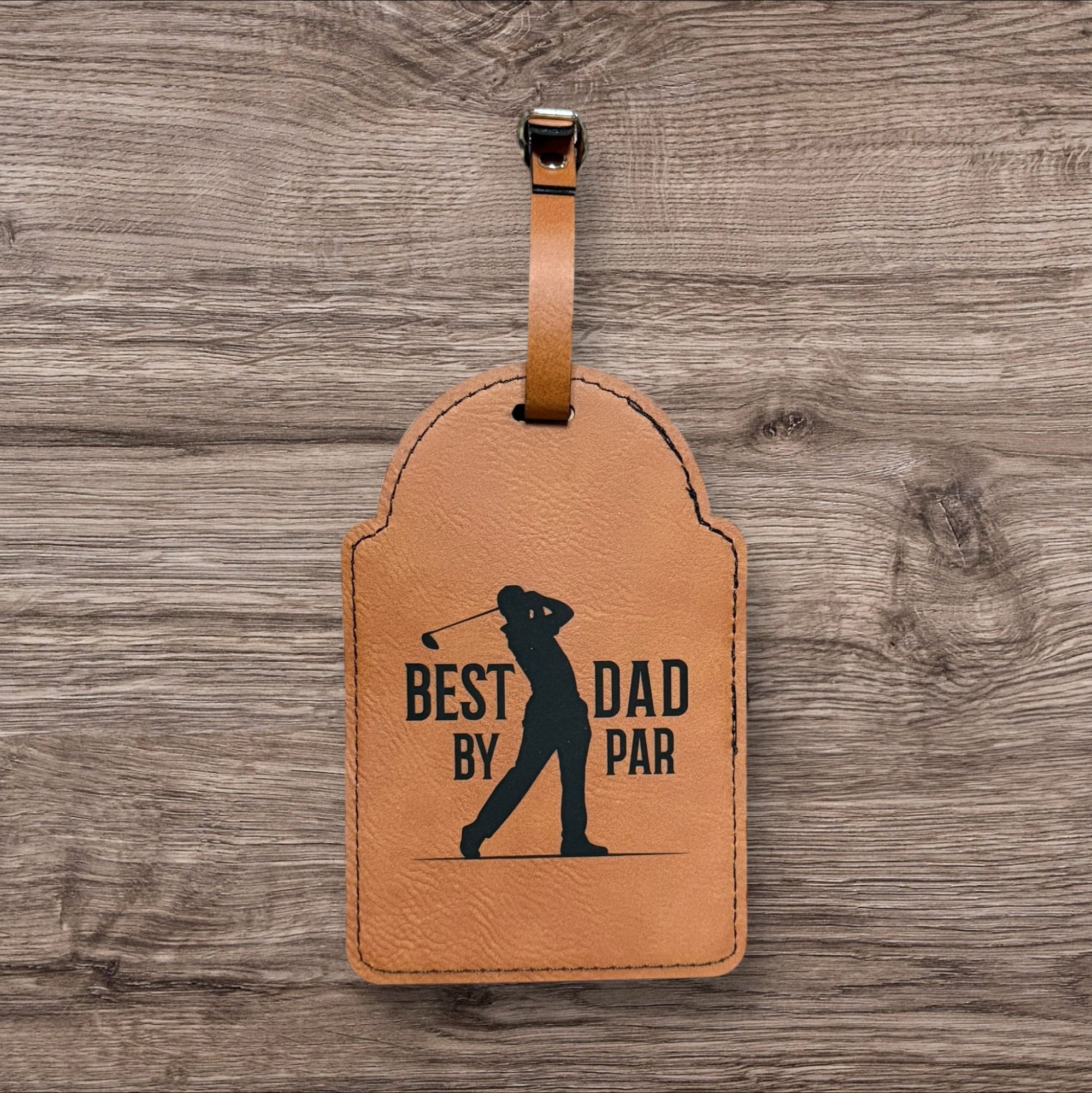 Brown Leather Golf Tee Holder