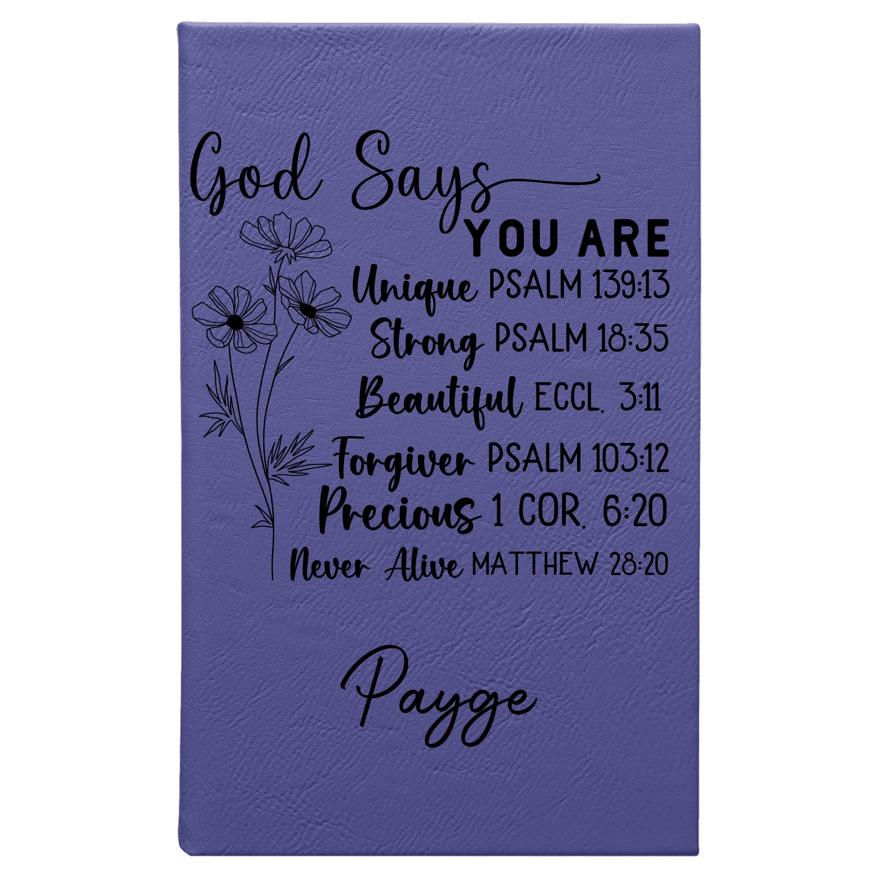 Leatherette Faith Journal