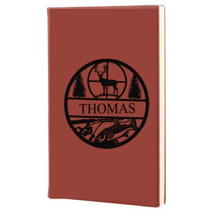 Custom Engraved Leatherette Notebook