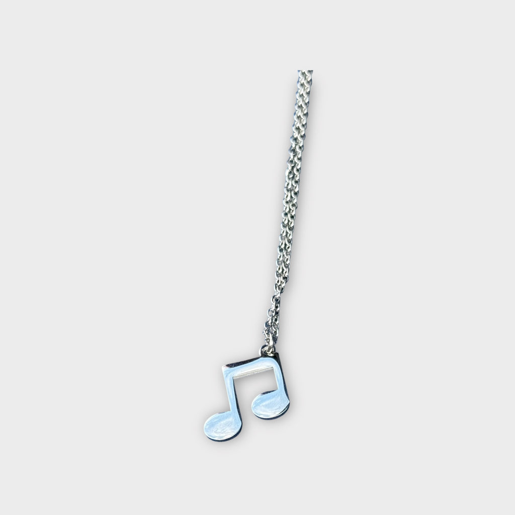 Double Music Note Necklace