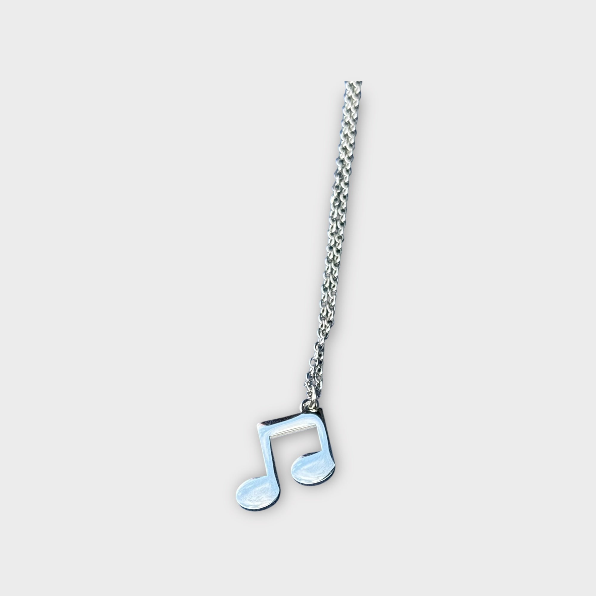 Double Music Note Necklace