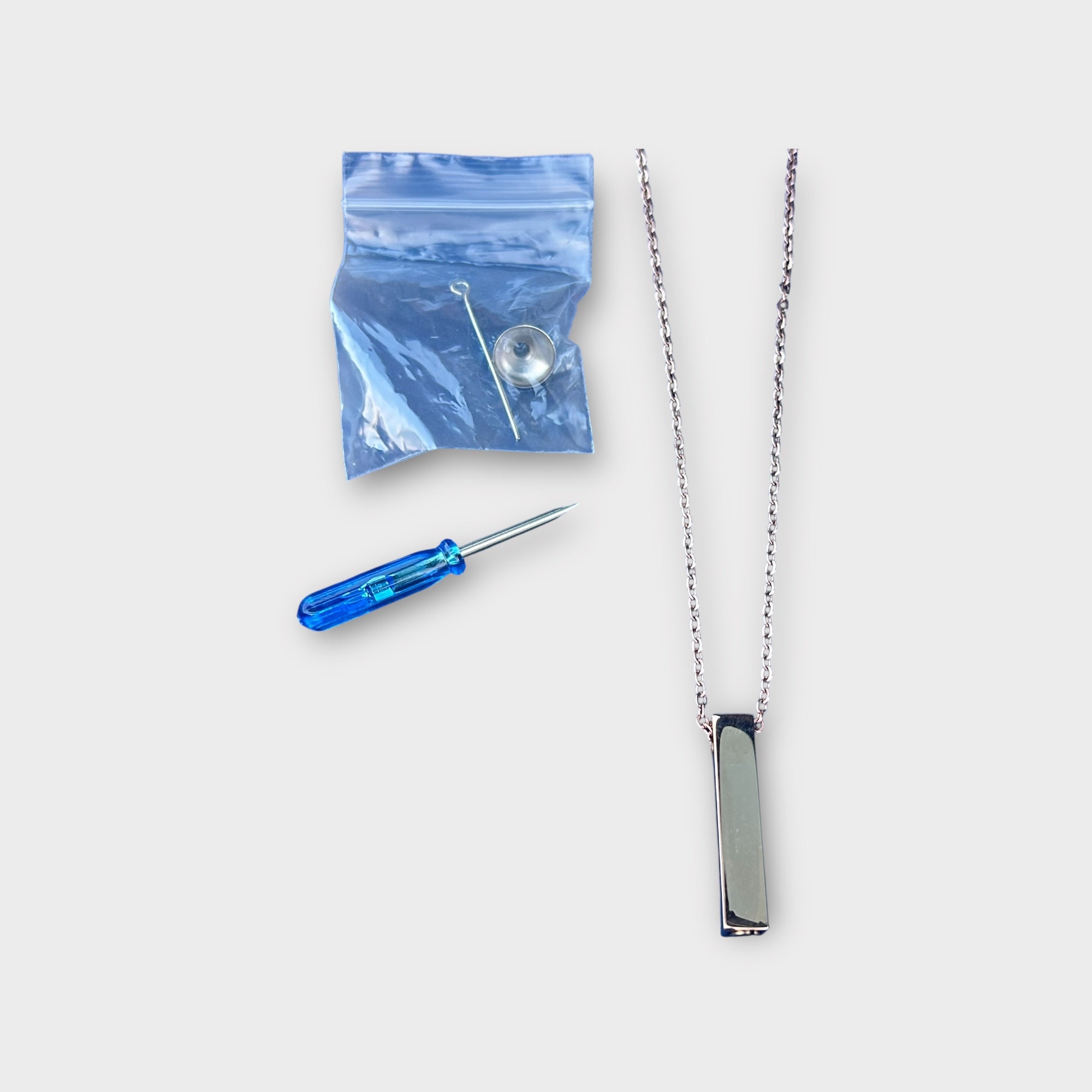 Vertical Urn Memorial Necklace
