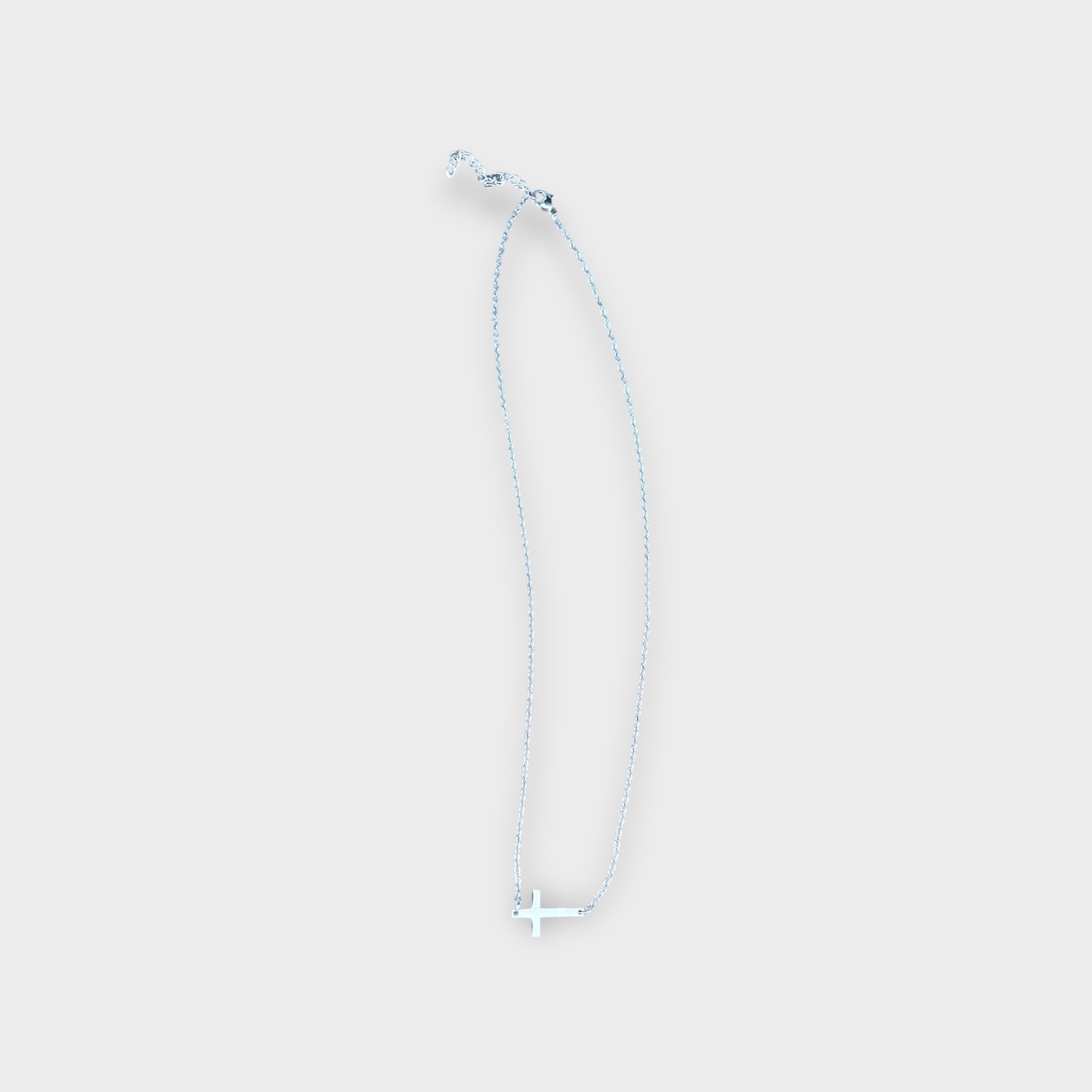 Horizontal Cross Necklace