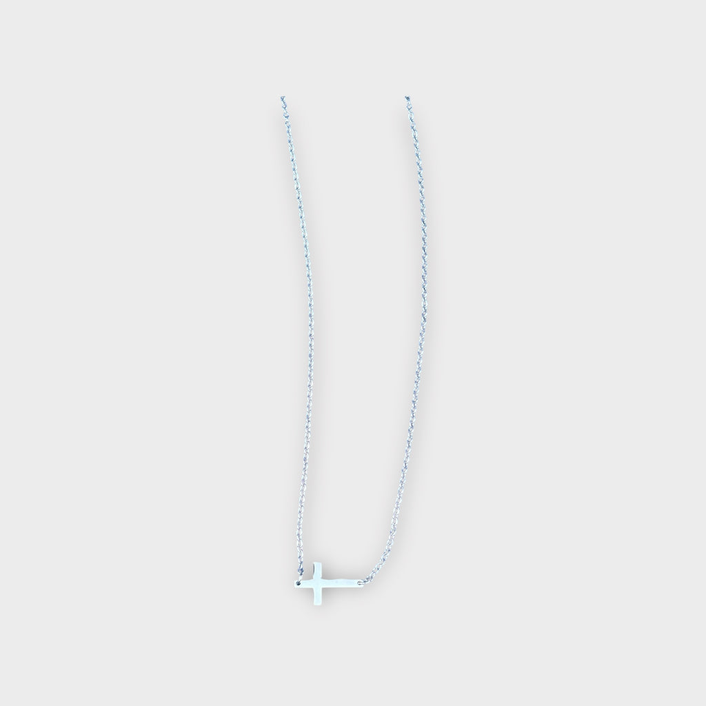 Horizontal Cross Necklace