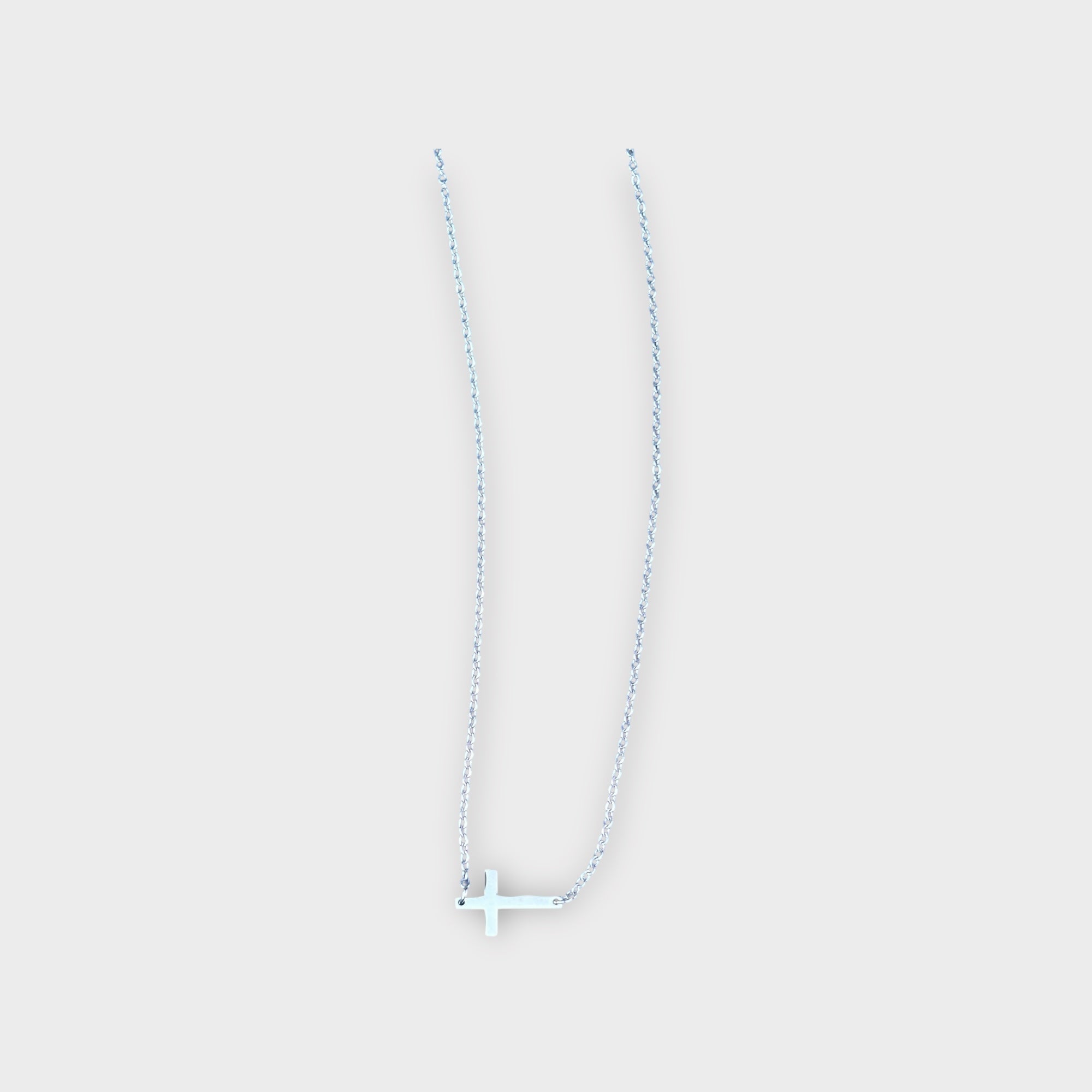 Horizontal Cross Necklace