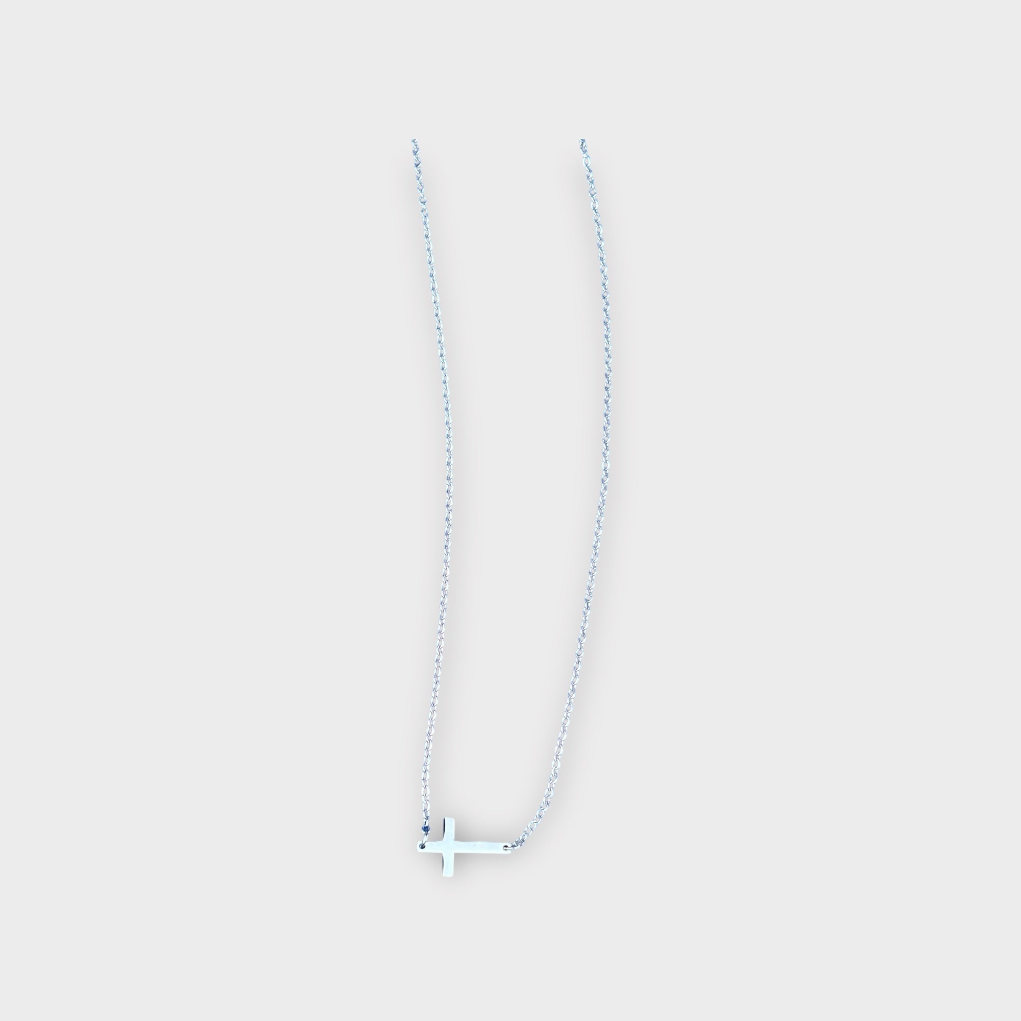 Horizontal Cross Necklace