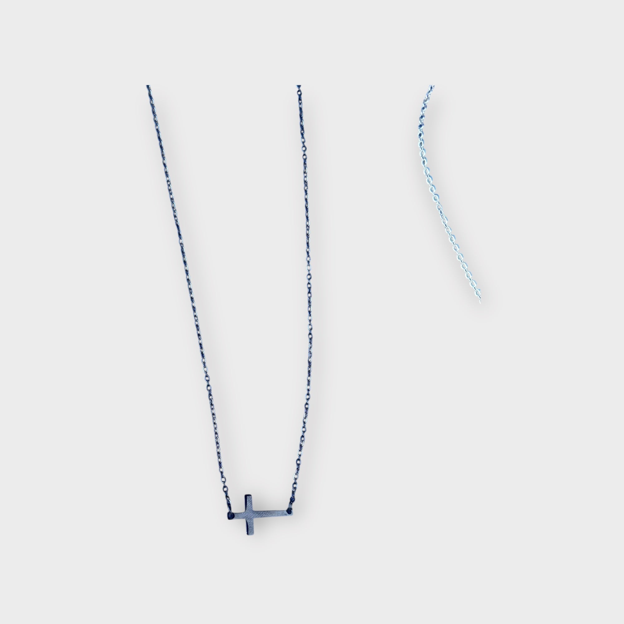 Horizontal Cross Necklace