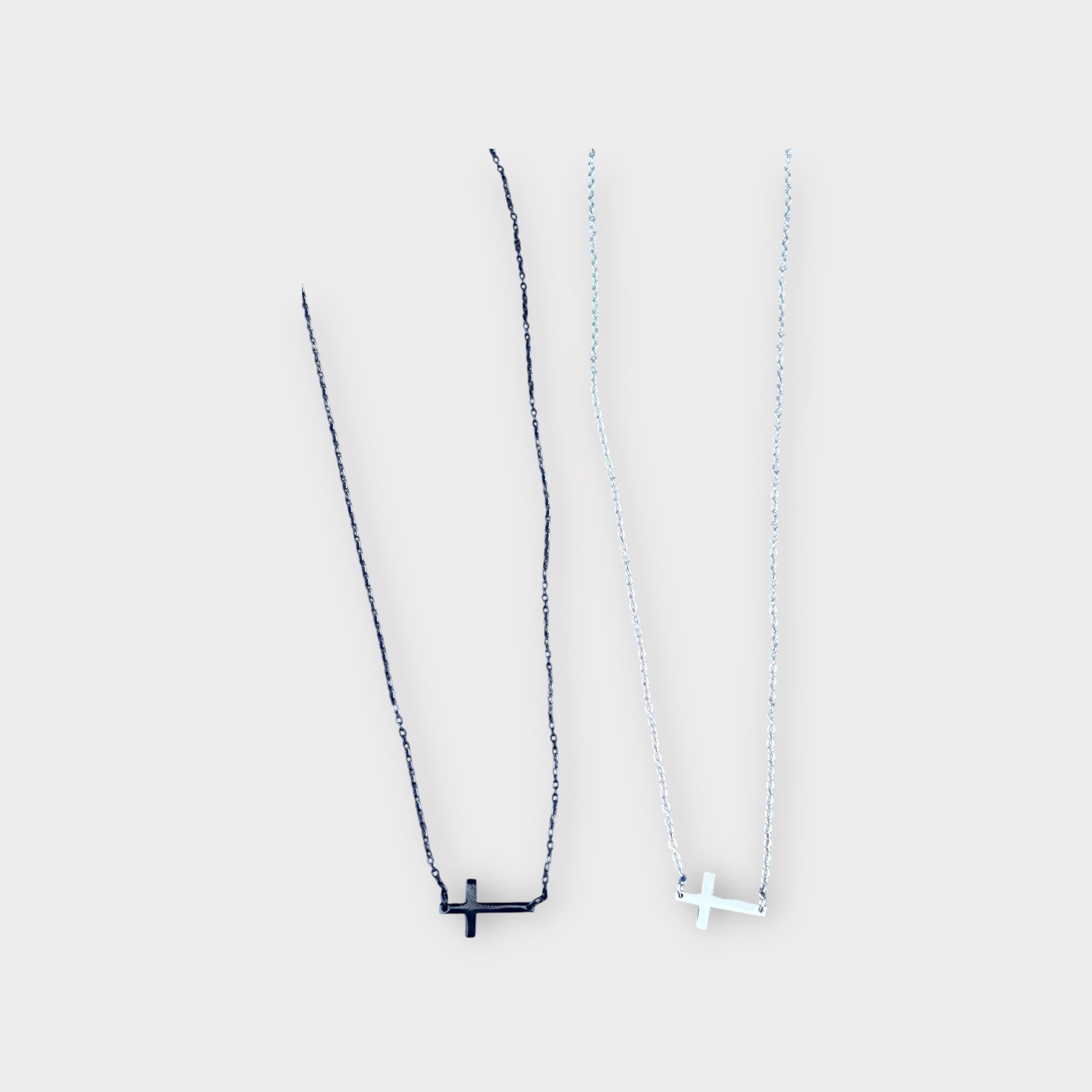 Horizontal Cross Necklace