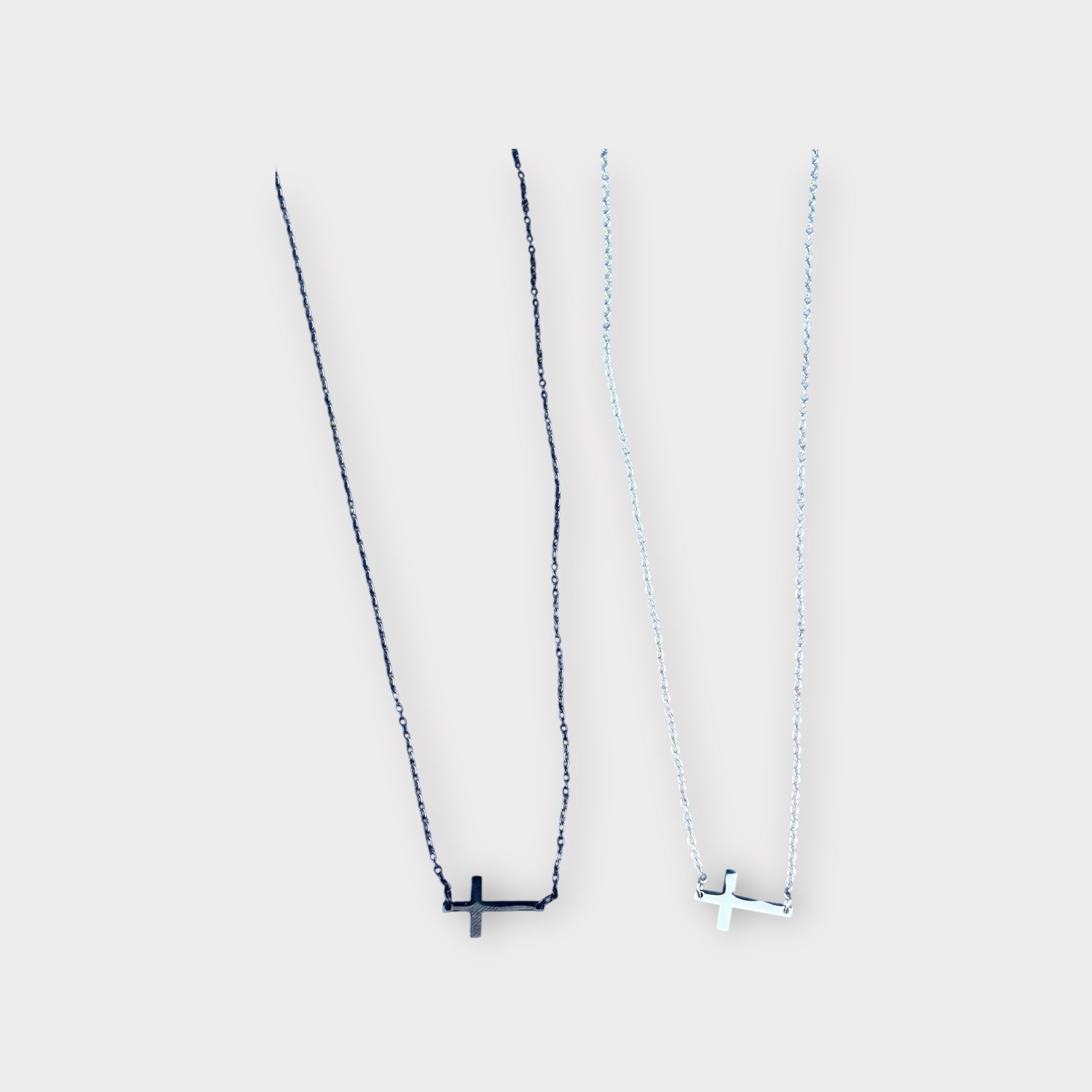Horizontal Cross Necklace