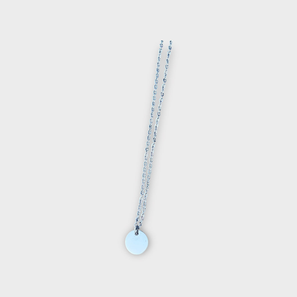 15mm Circle Charm Necklace