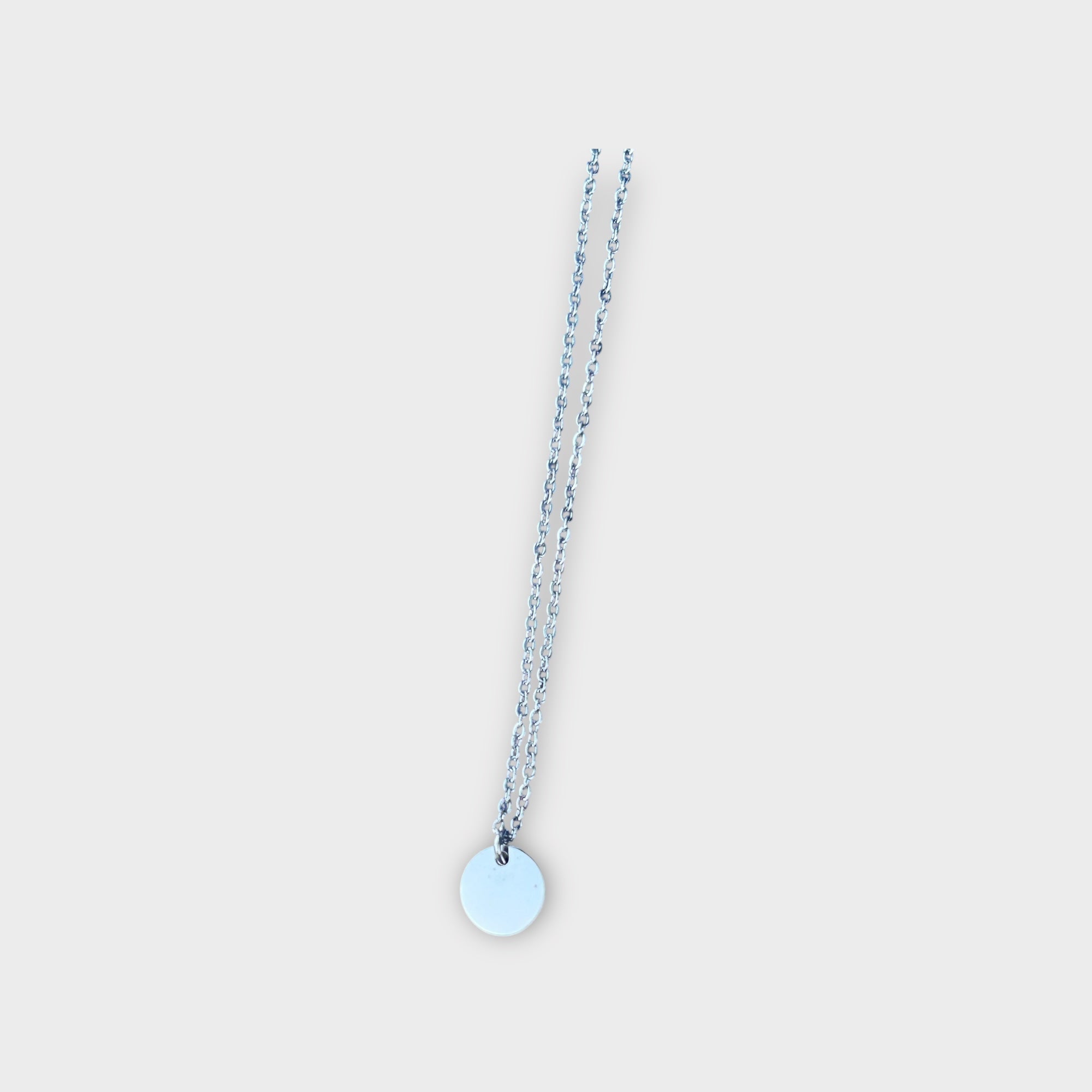 15mm Circle Charm Necklace