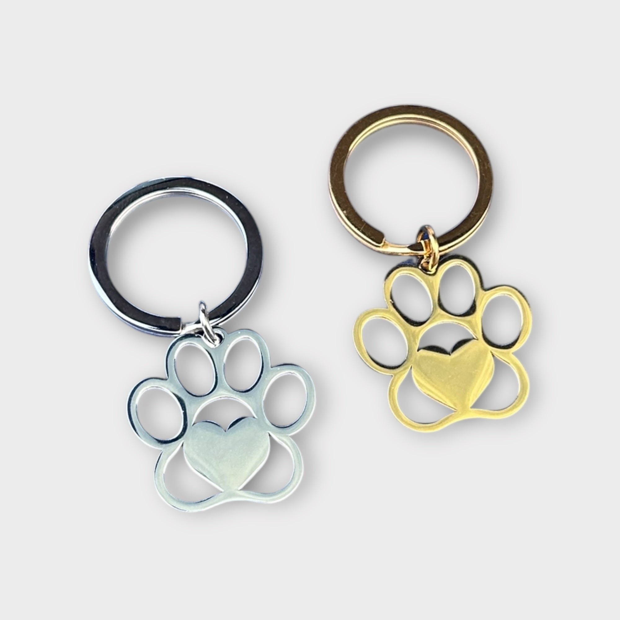 Paw Print Keychain