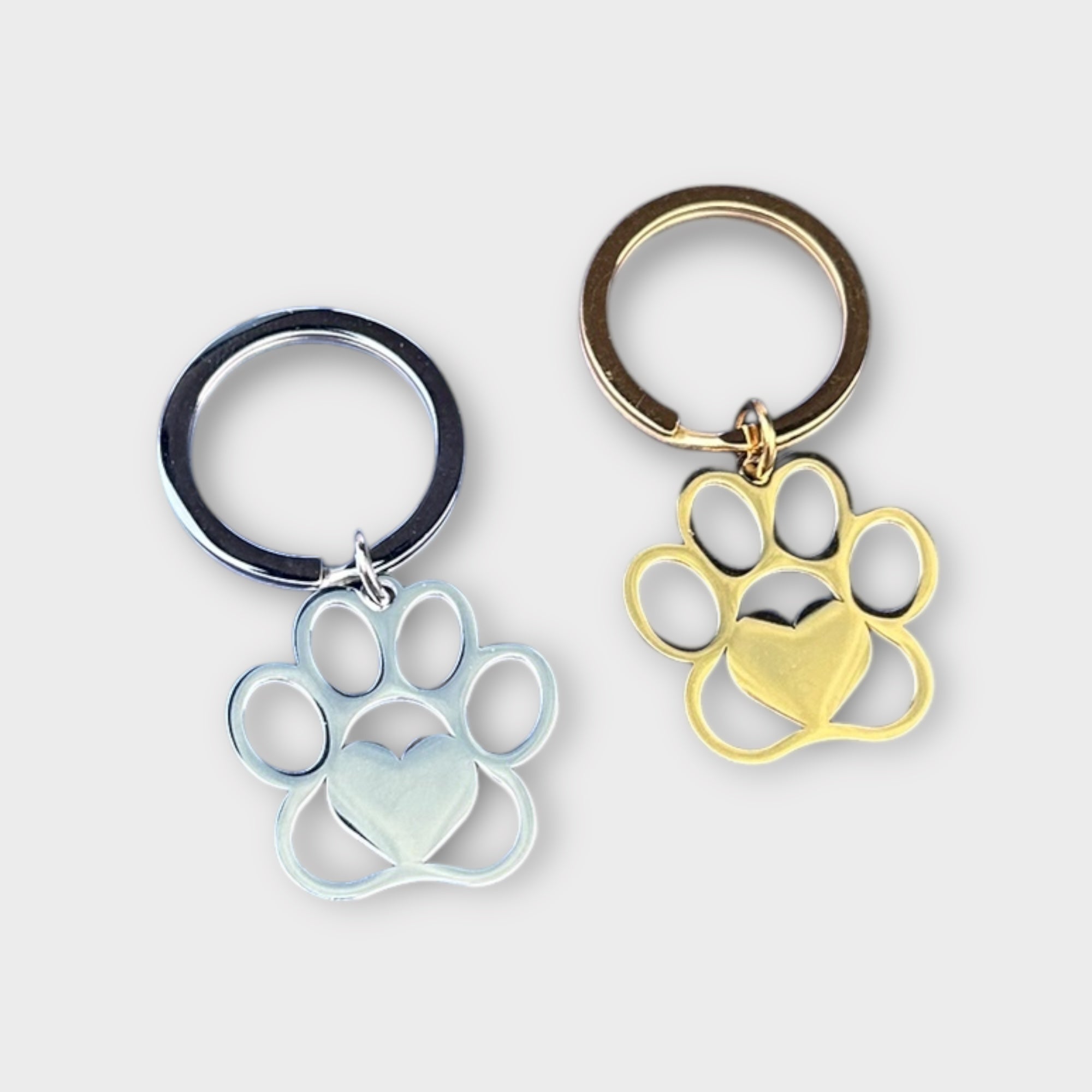 Paw Print Keychain
