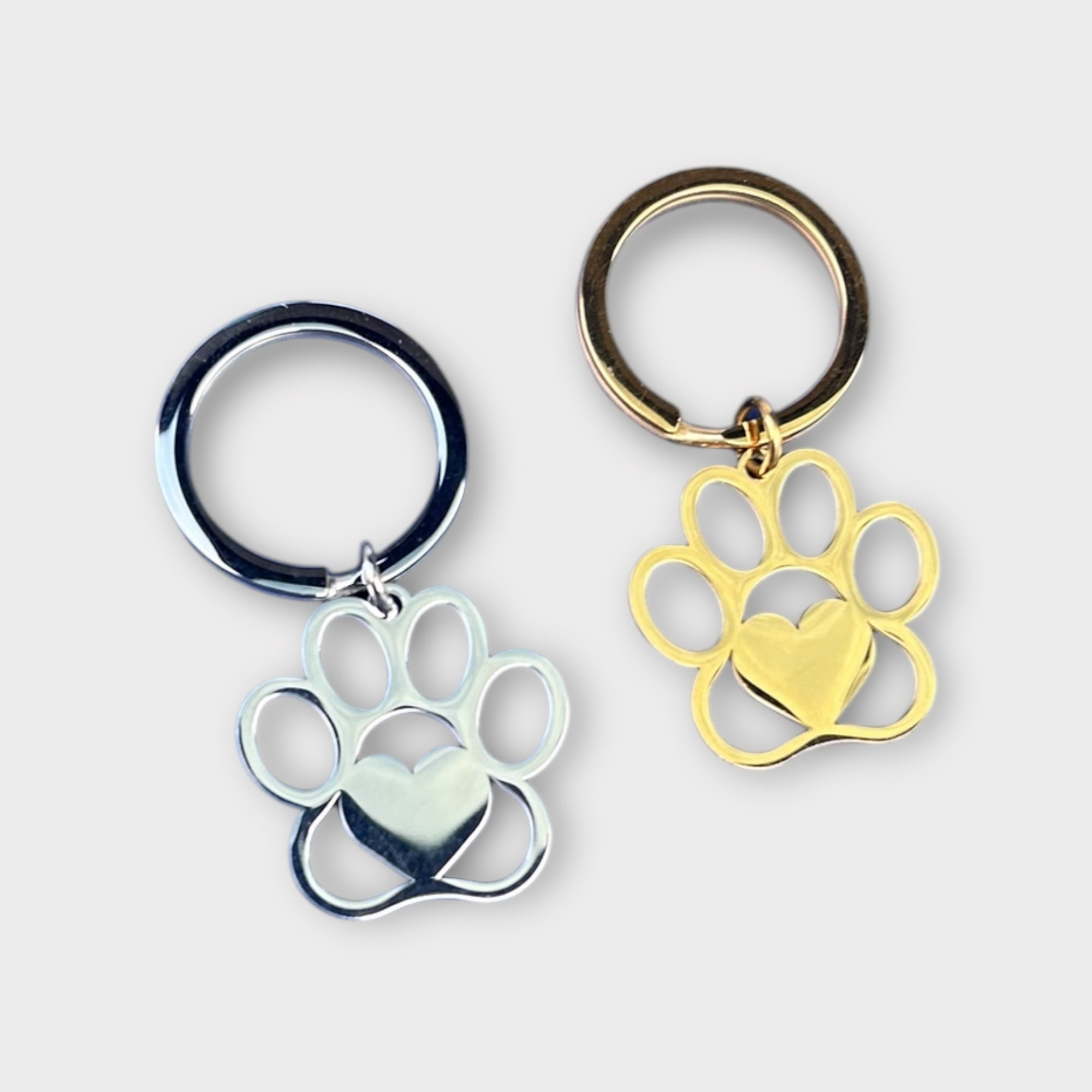 Paw Print Keychain