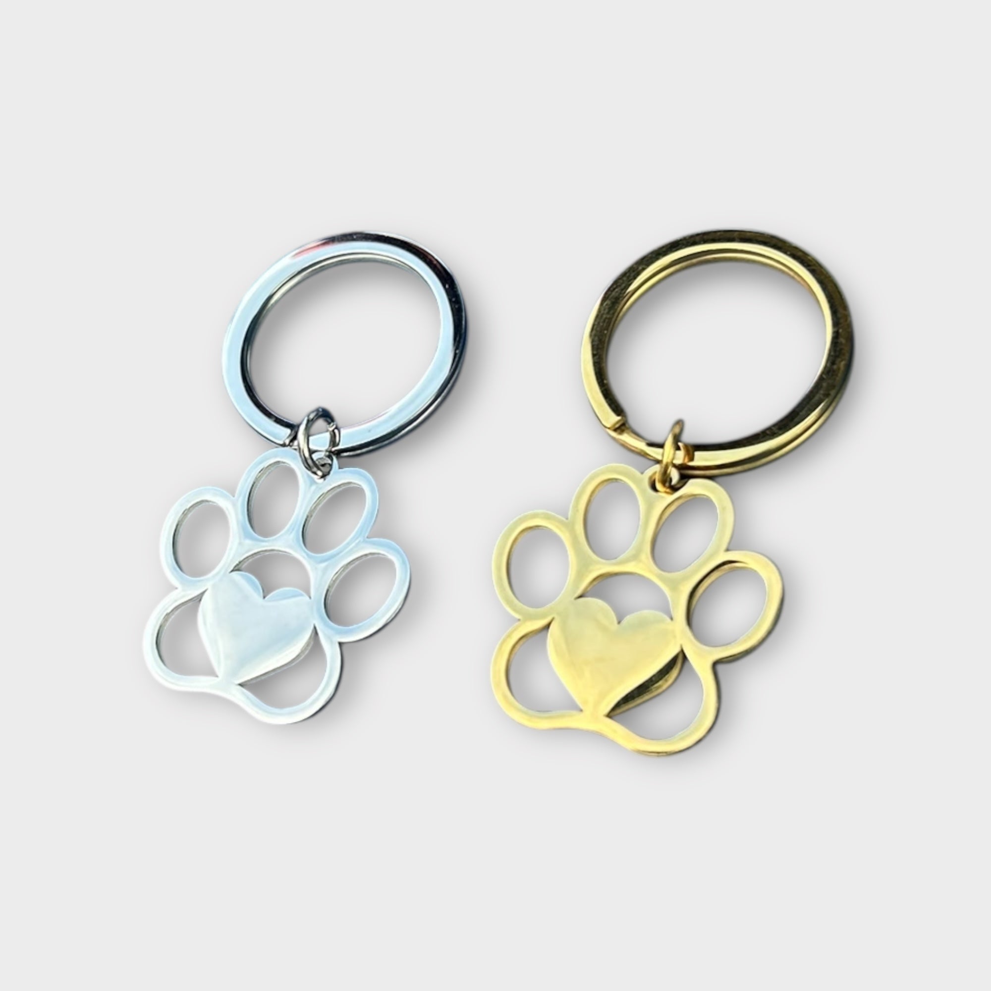 Paw Print Keychain