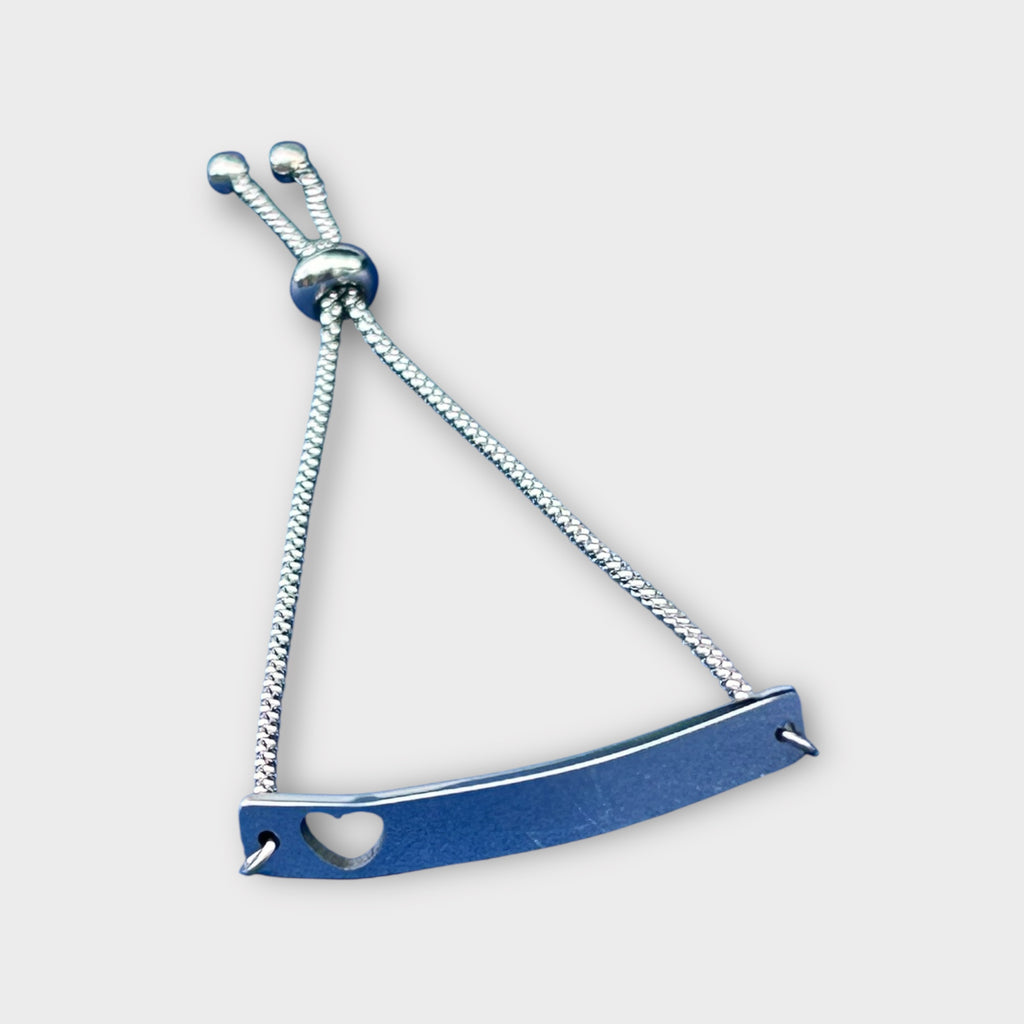 Heart Cutout Bar Bracelet