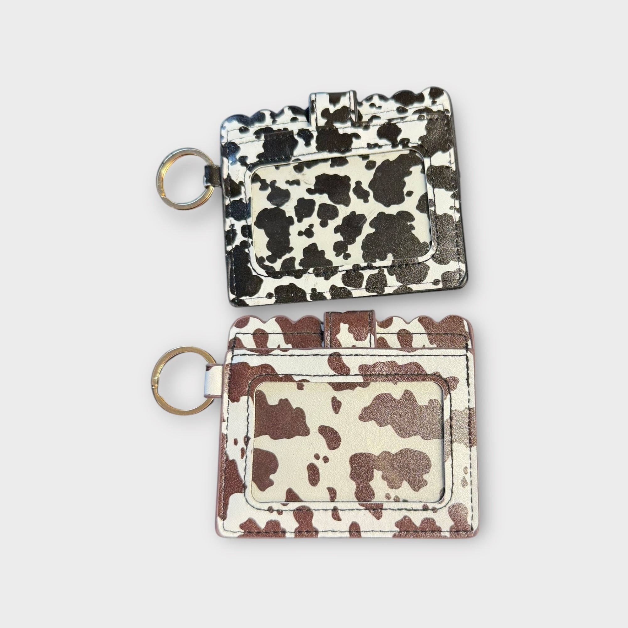 Cow Print Keychain Wallet