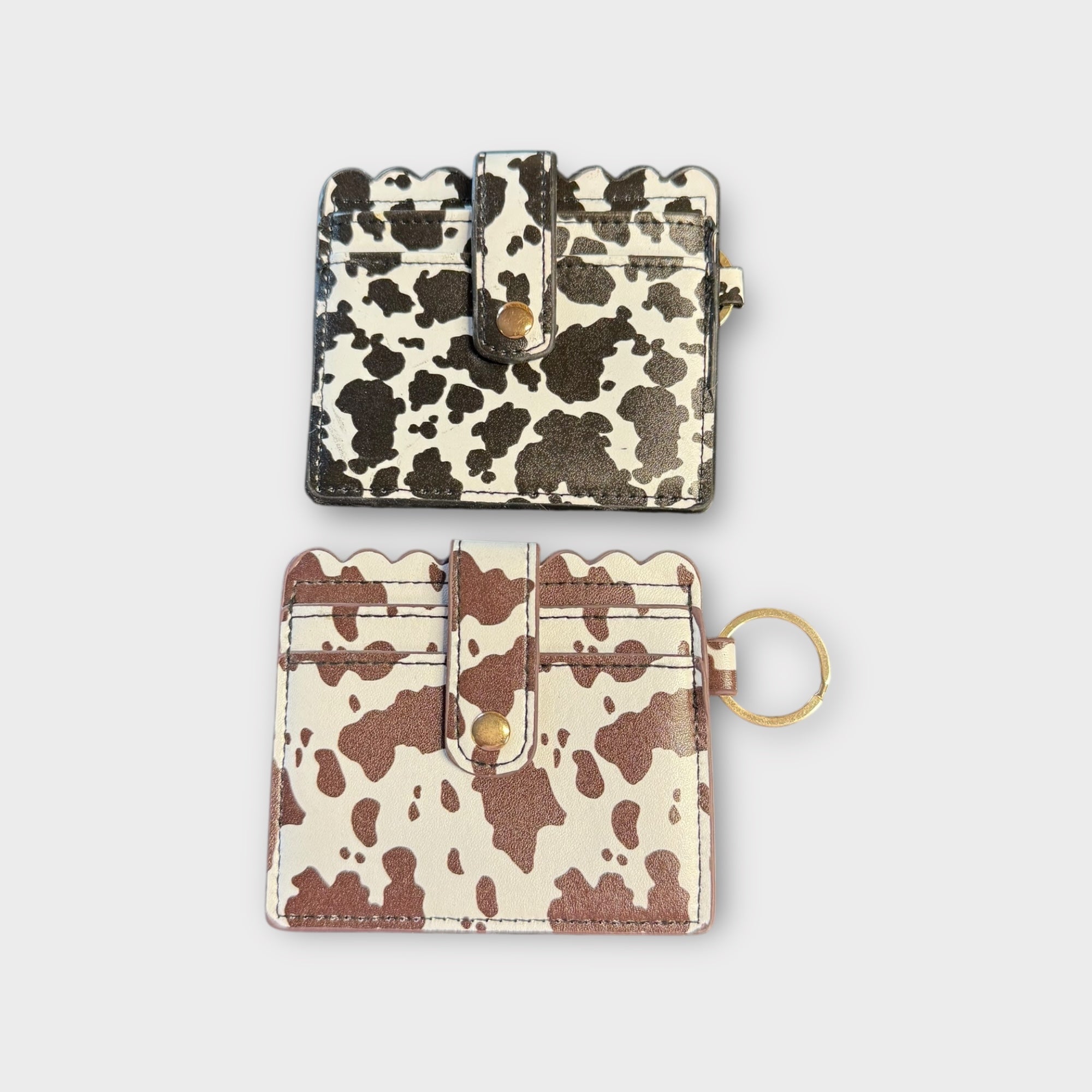 Cow Print Keychain Wallet