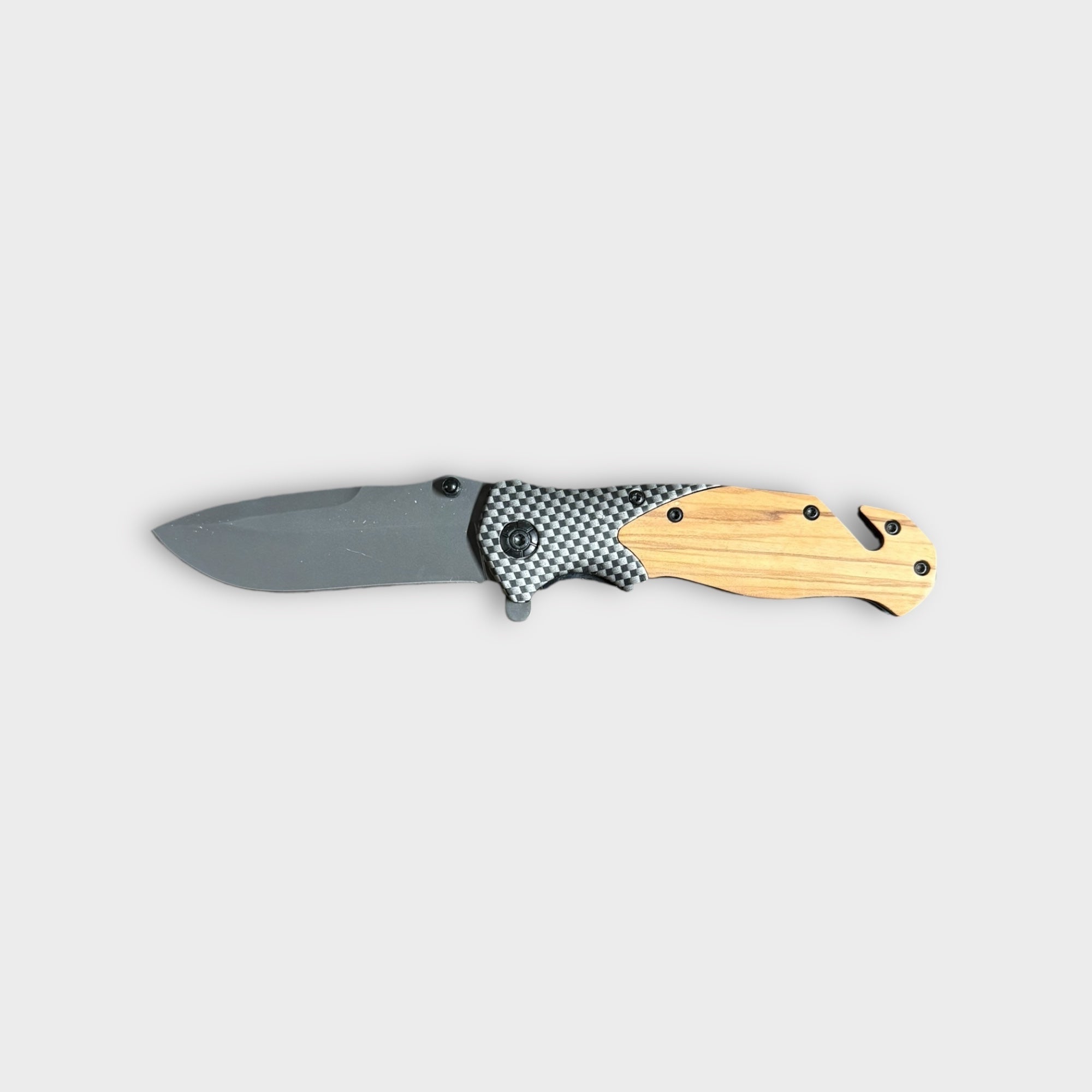 Tactical Folding Knife with Belt Cutter