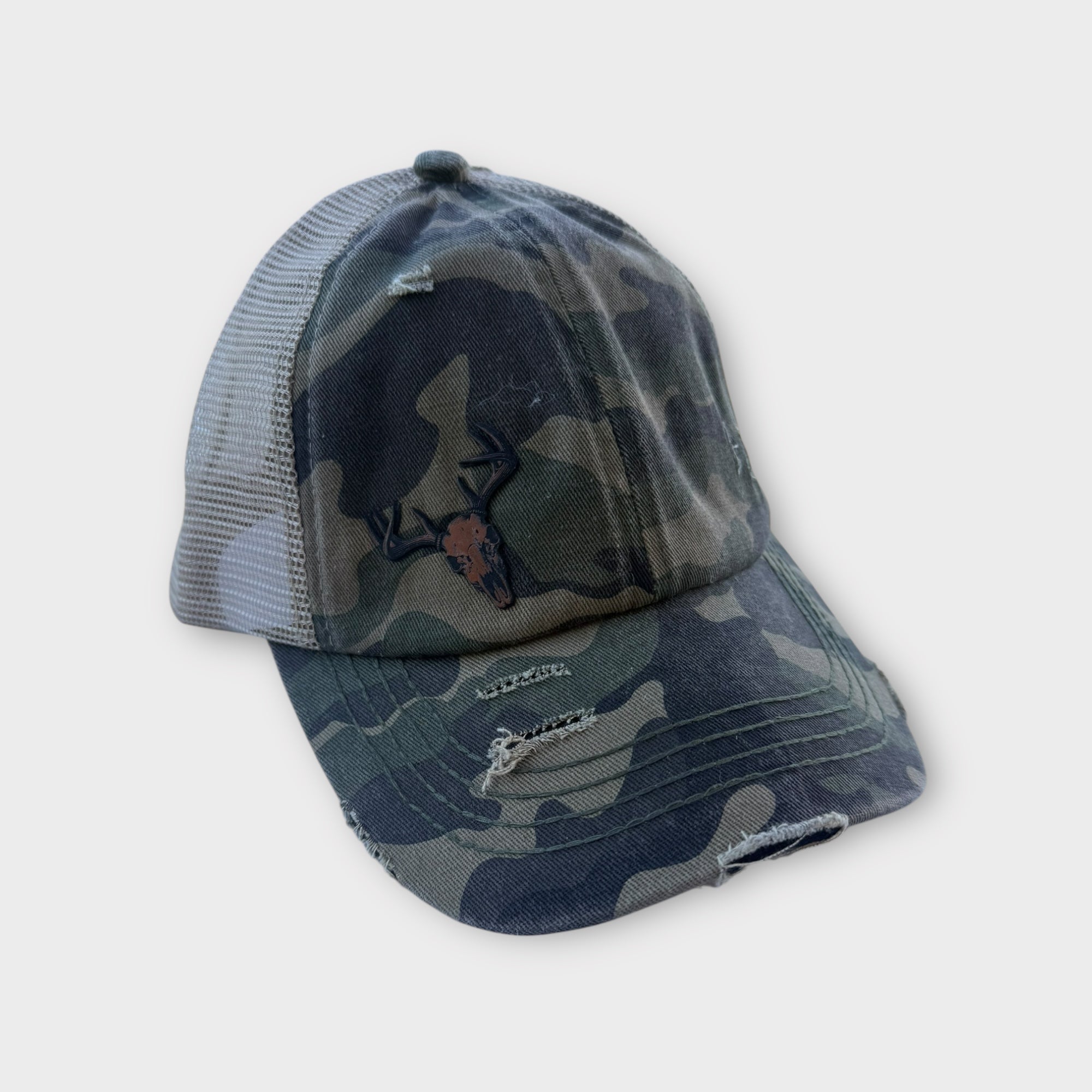 CC Beanie Camo Deer Skull Hat