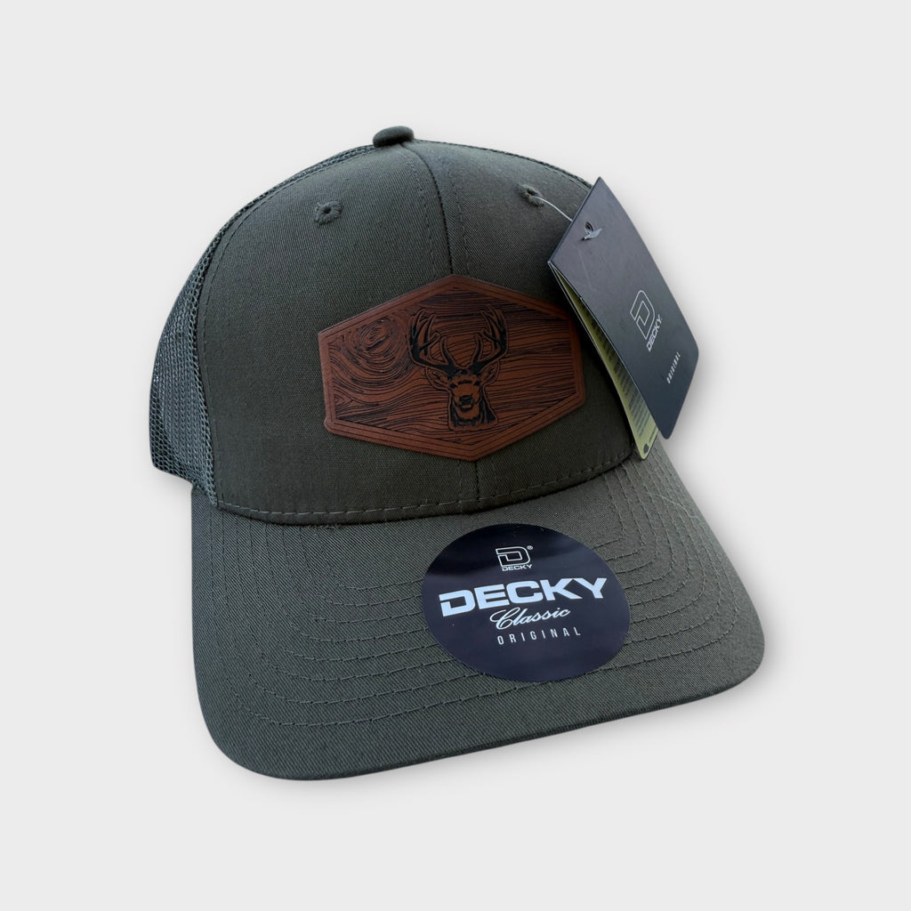Olive Deer Patch Hat