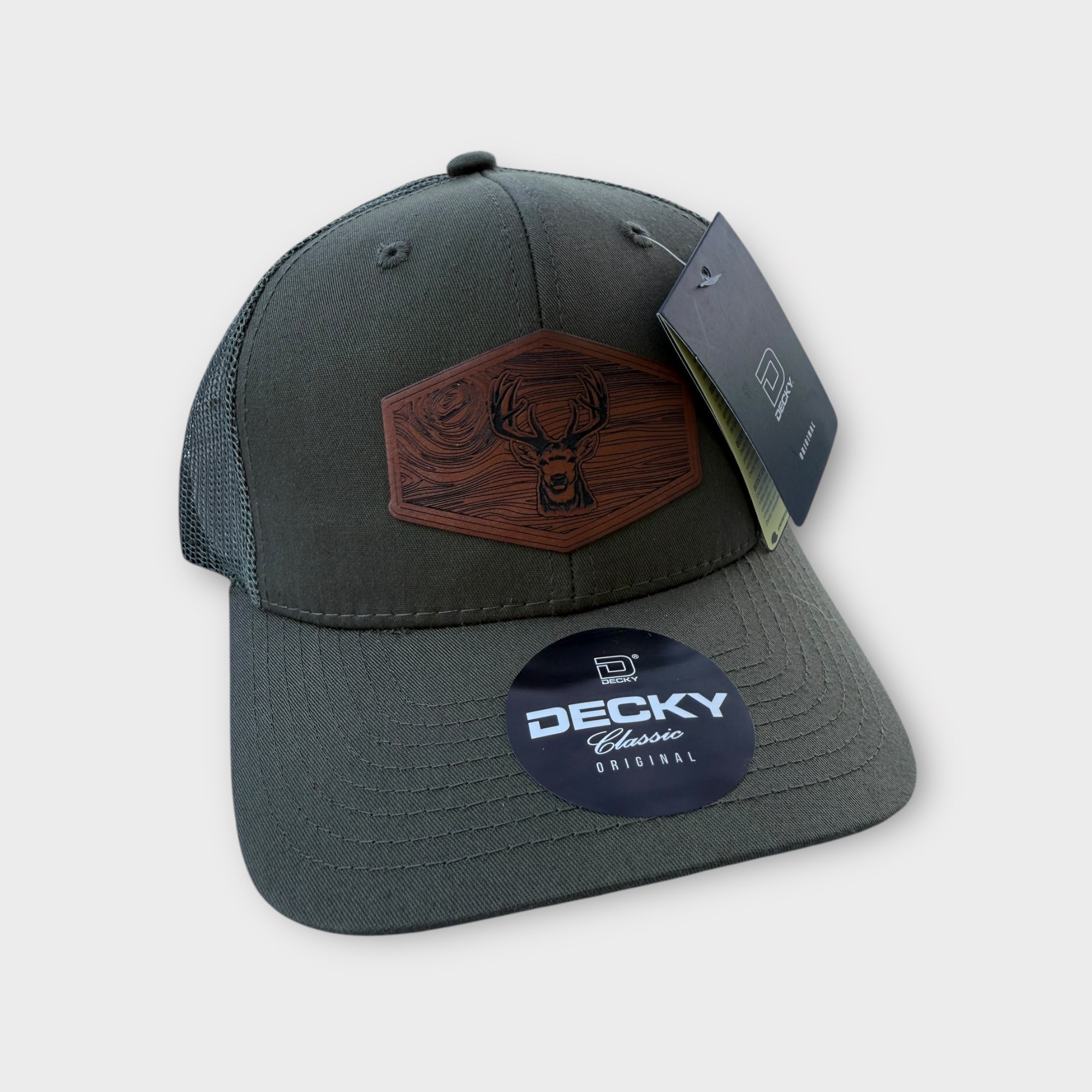 Olive Deer Patch Hat