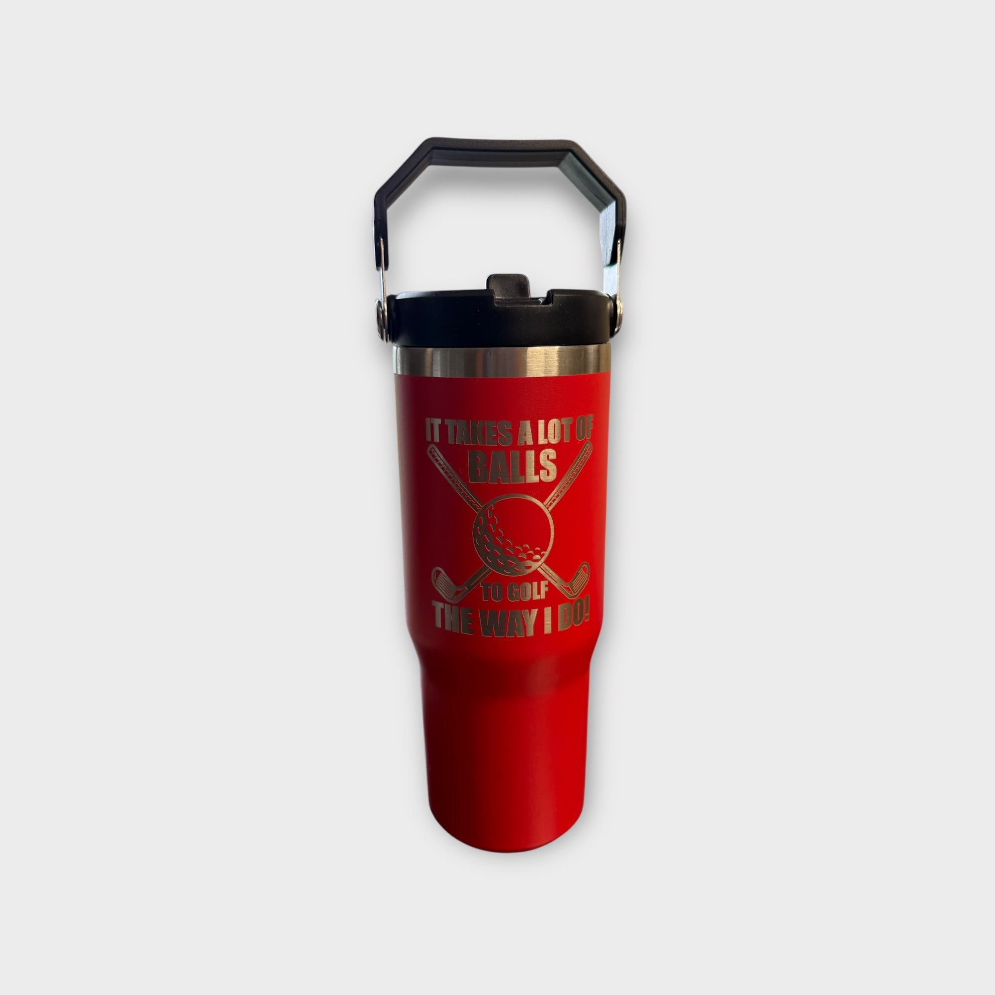 Golf Water Bottle Red