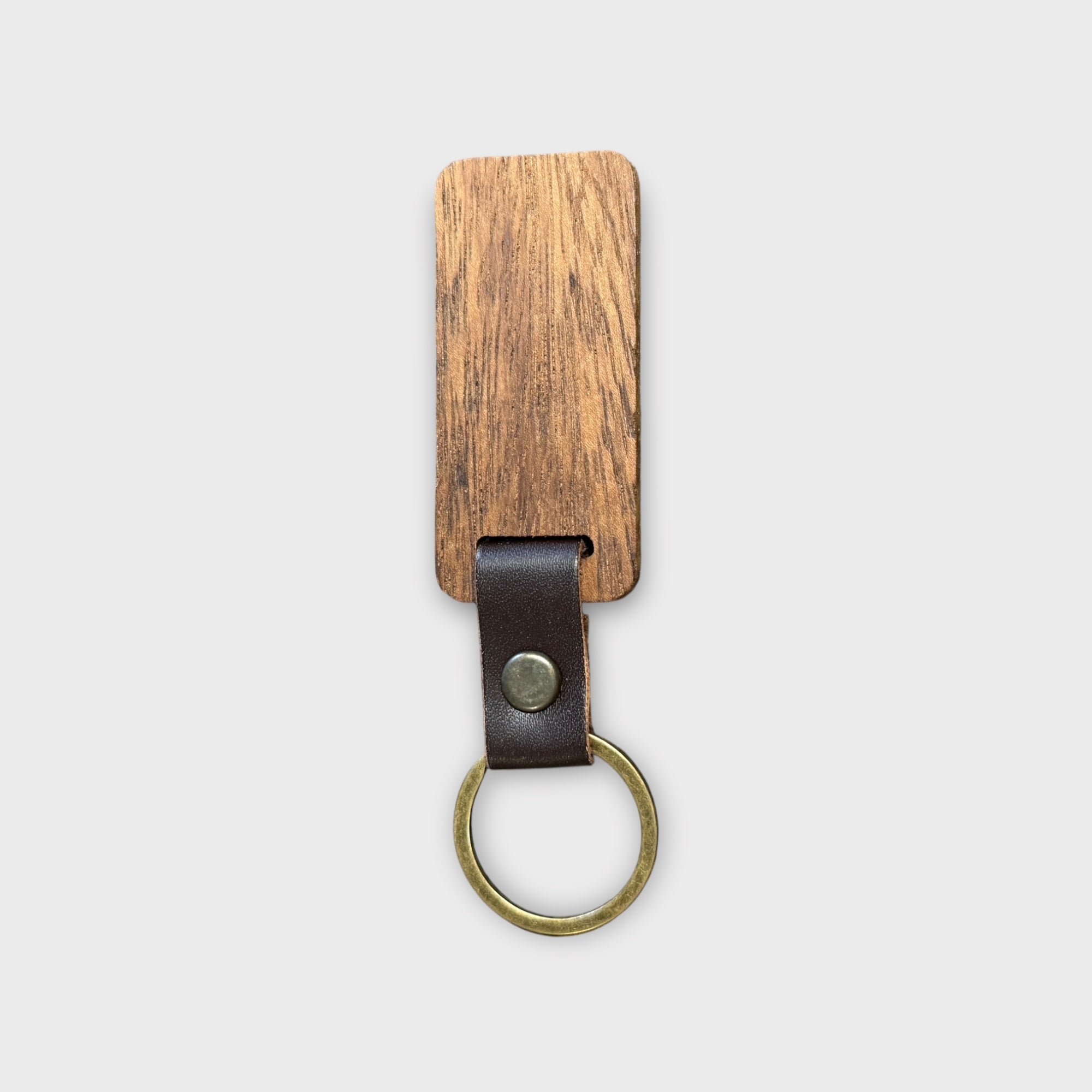 Rectangle Wooden Keychain