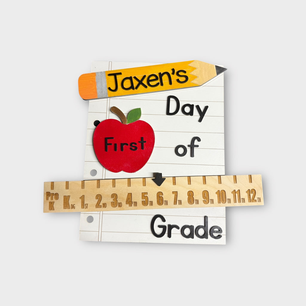 Wooden First/Last Day of School Sign