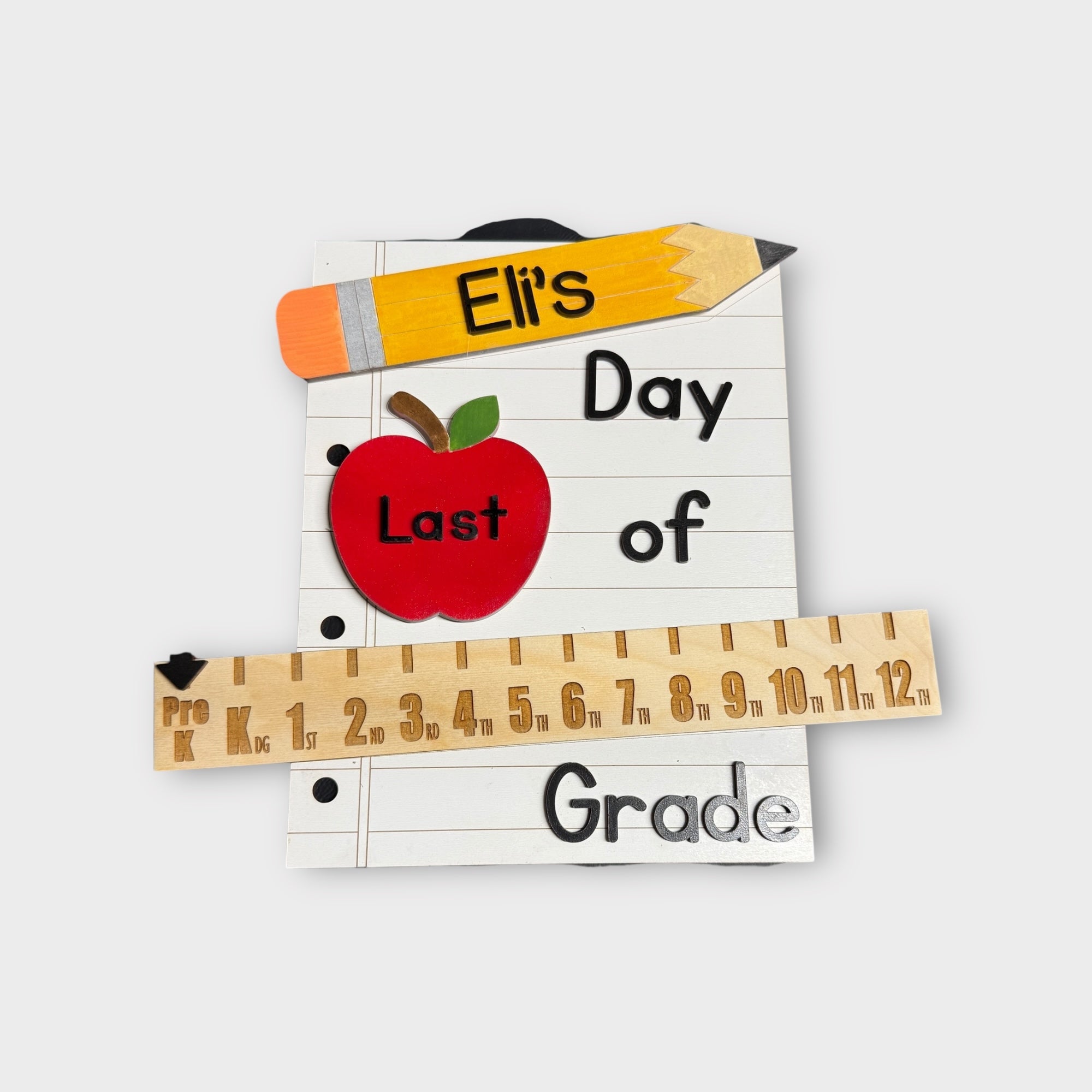 Wooden First/Last Day of School Sign