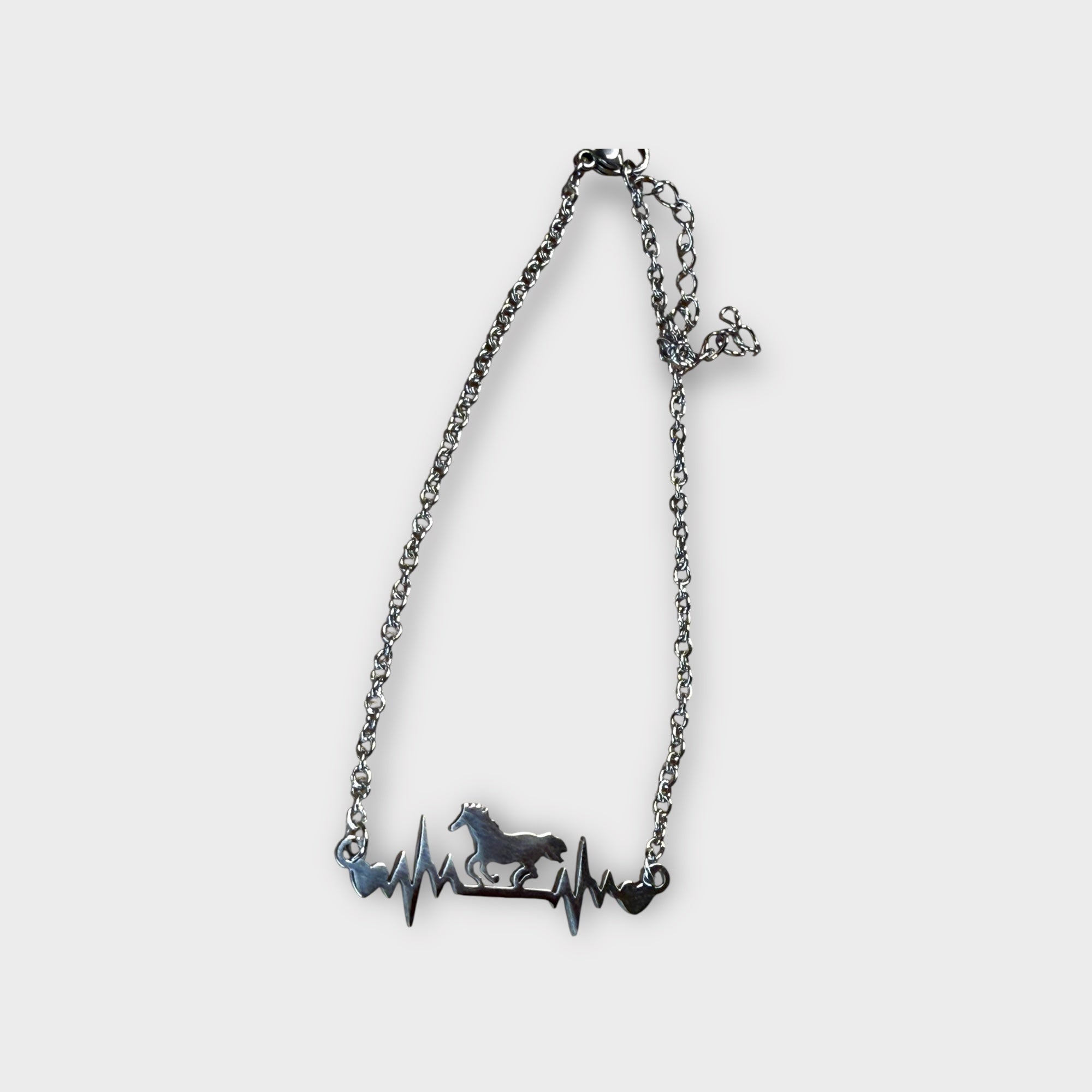 Horse & Heartbeat Bracelet