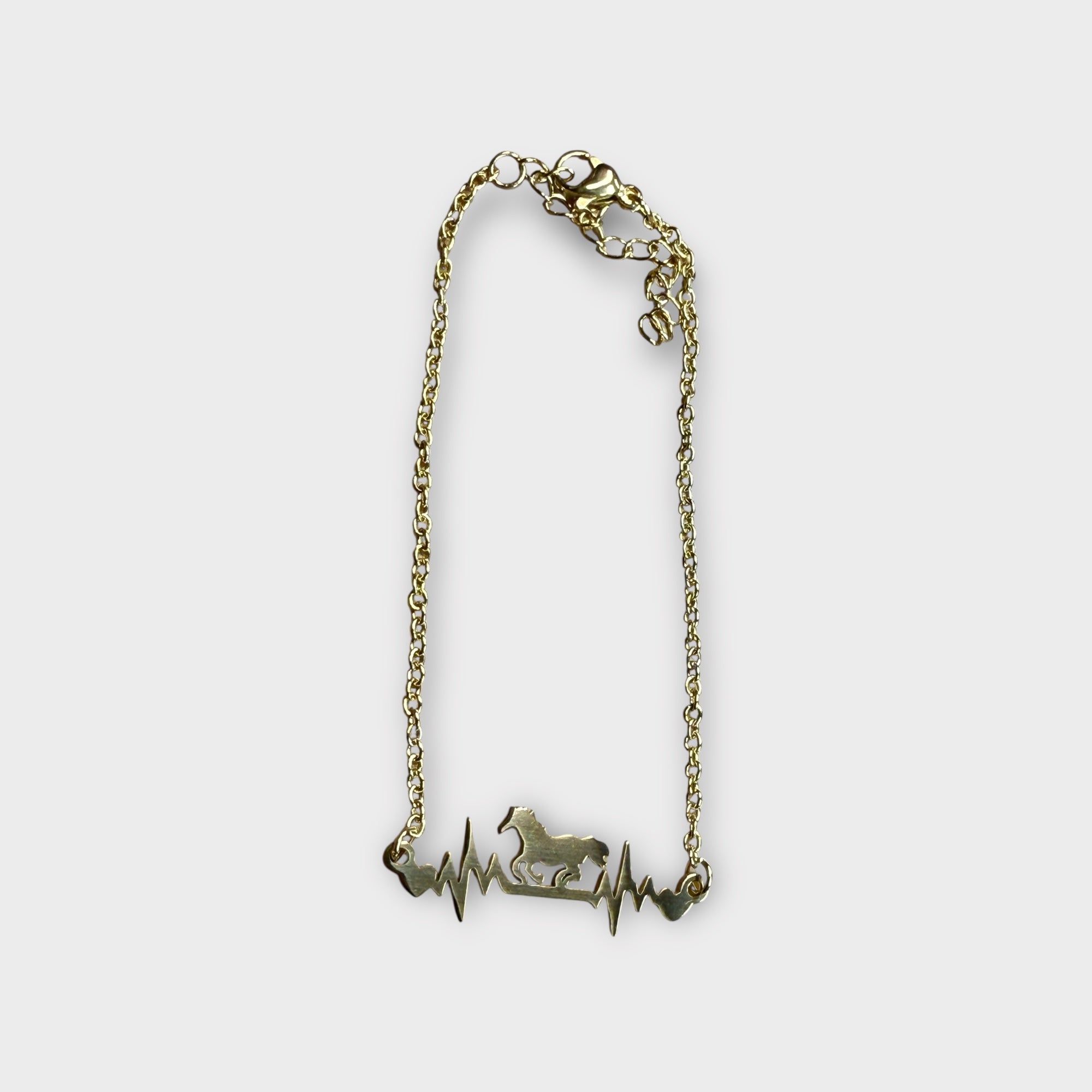 Horse & Heartbeat Bracelet