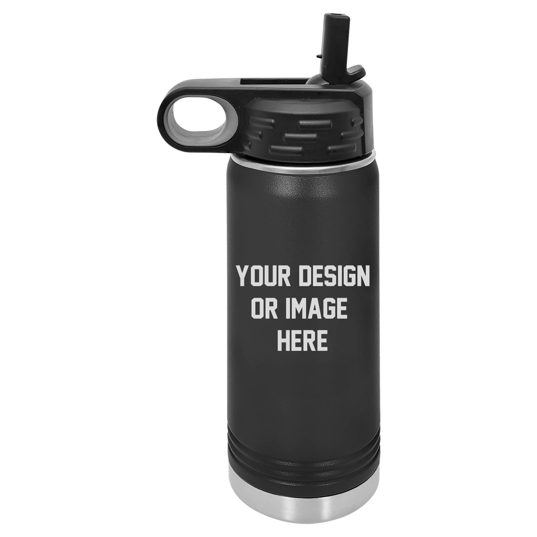 20 oz Blue, Black or Gray Water Bottle