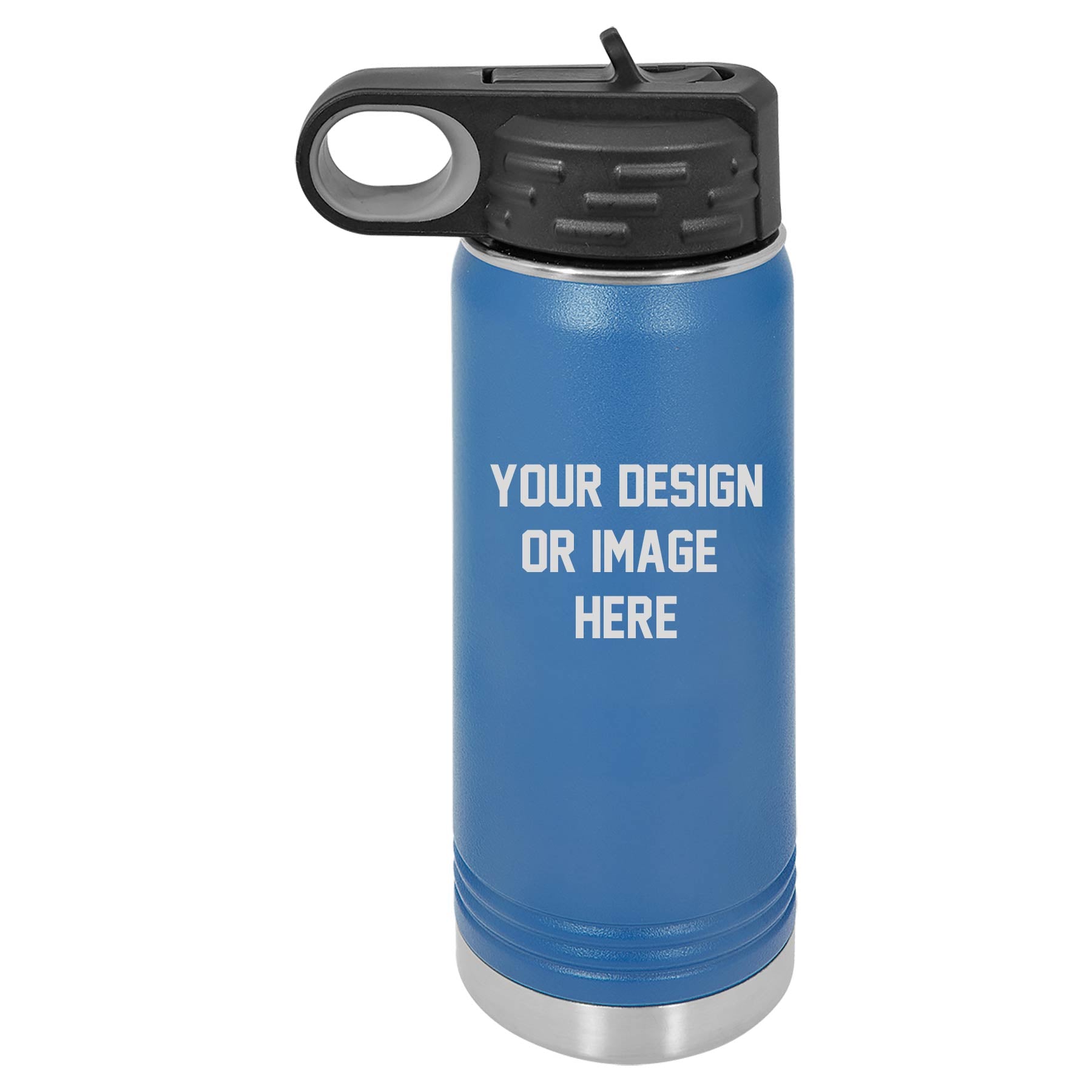20 oz Blue, Black or Gray Water Bottle