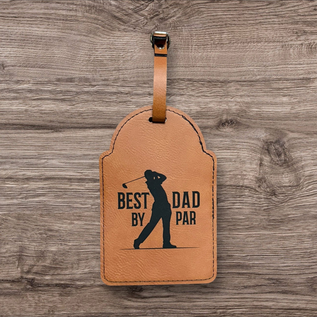 Brown Leather Golf Tee Holder