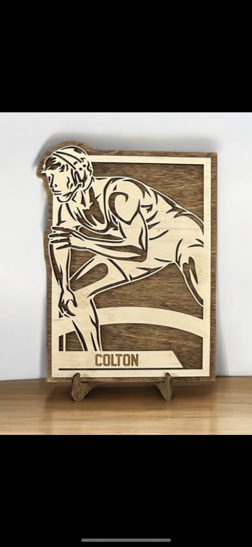 Personalized Wrestling Sign