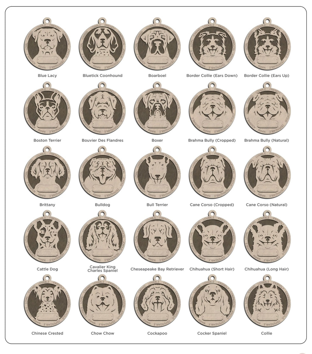 Dog Breed Ornament