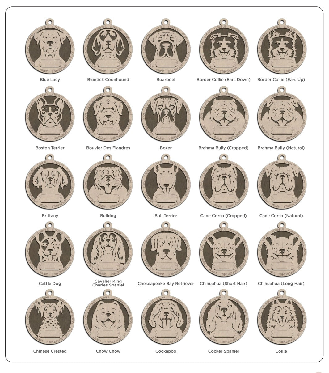 Dog Breed Ornament