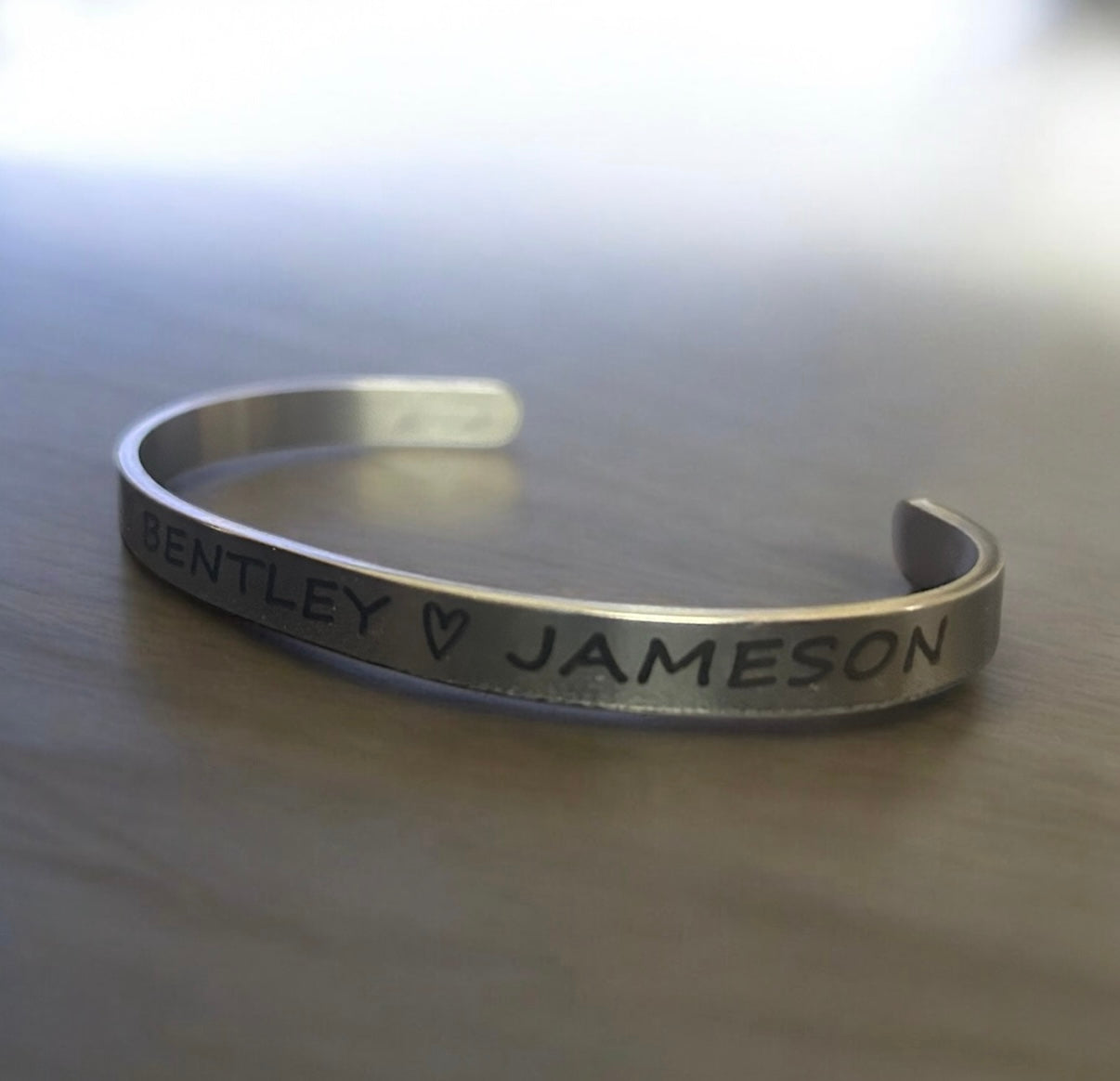 Custom name bracelet