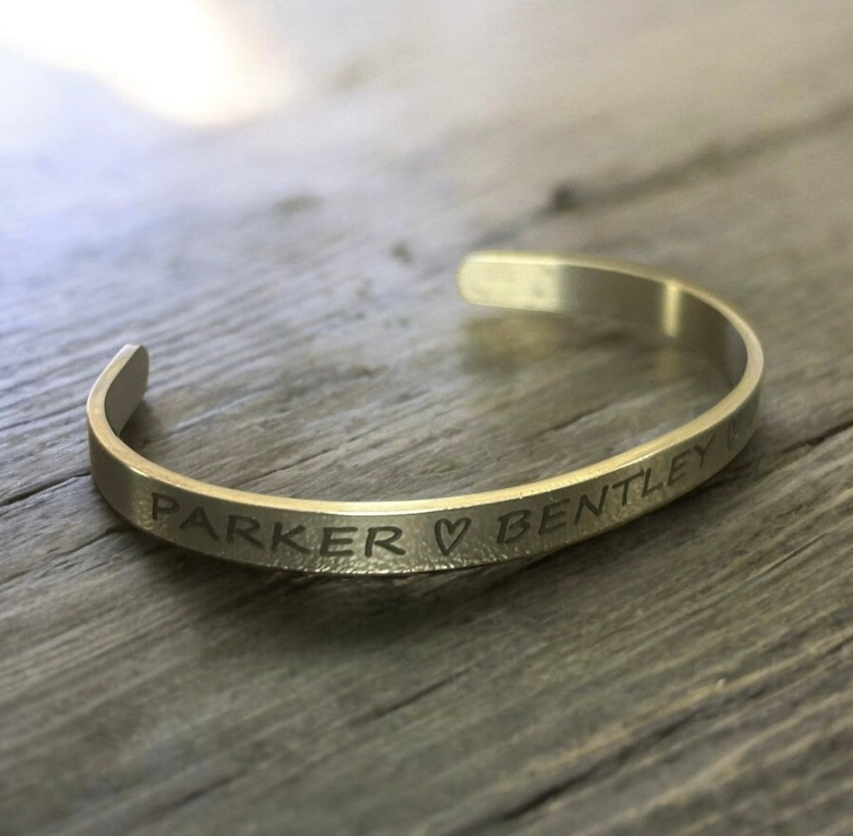 Custom name bracelet