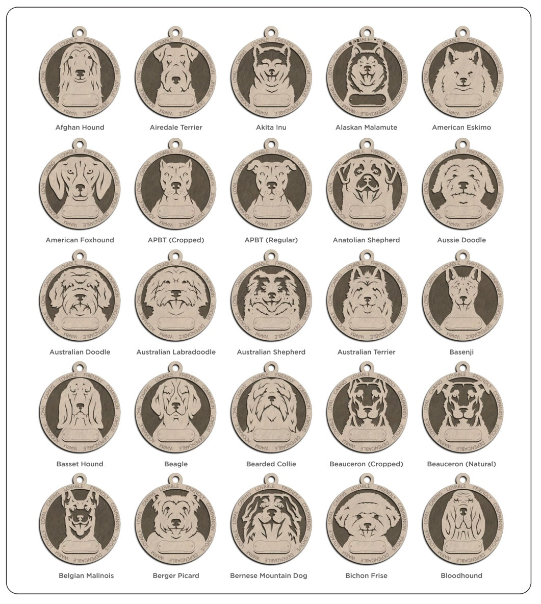 Dog Breed Ornament