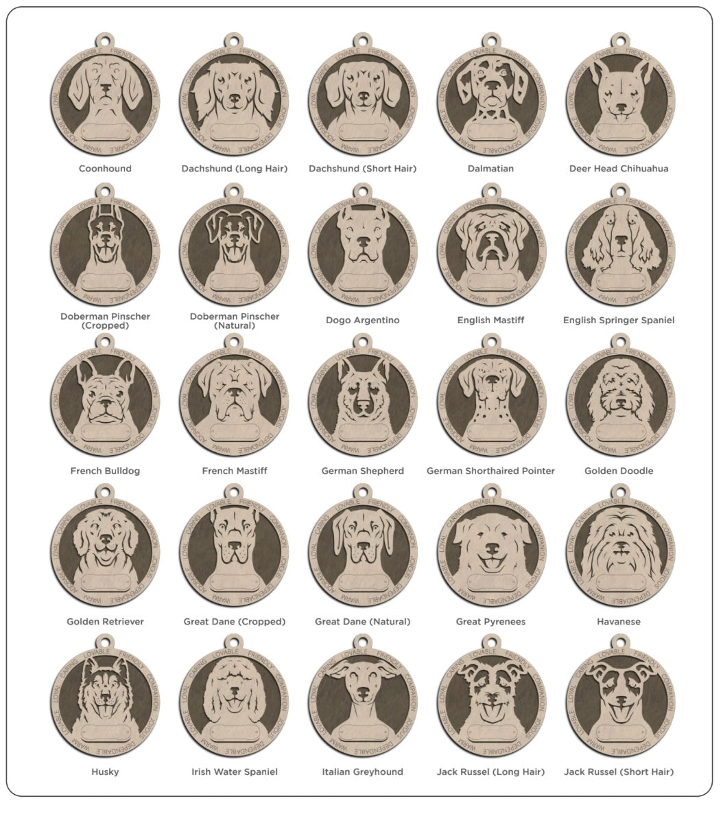 Dog Breed Ornament