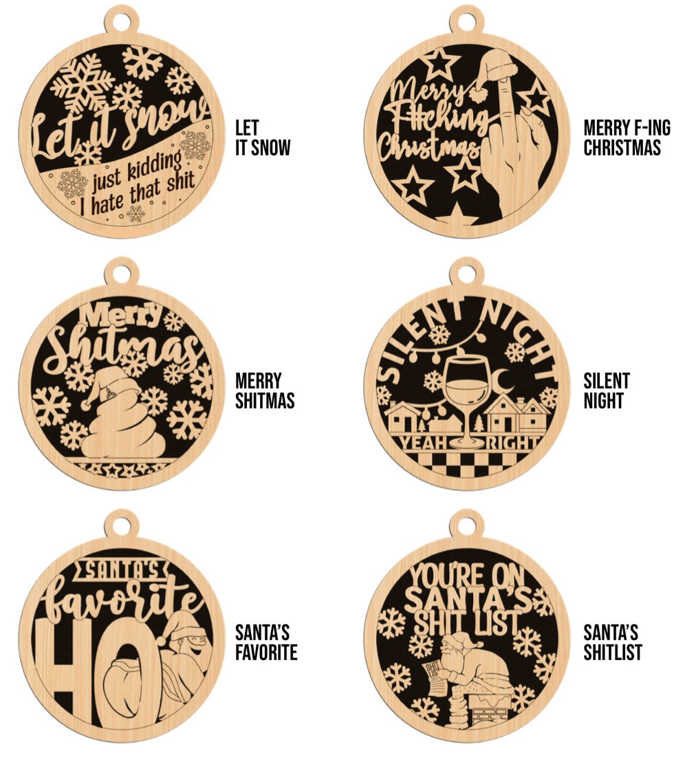 Naughty But Nice Ornaments
