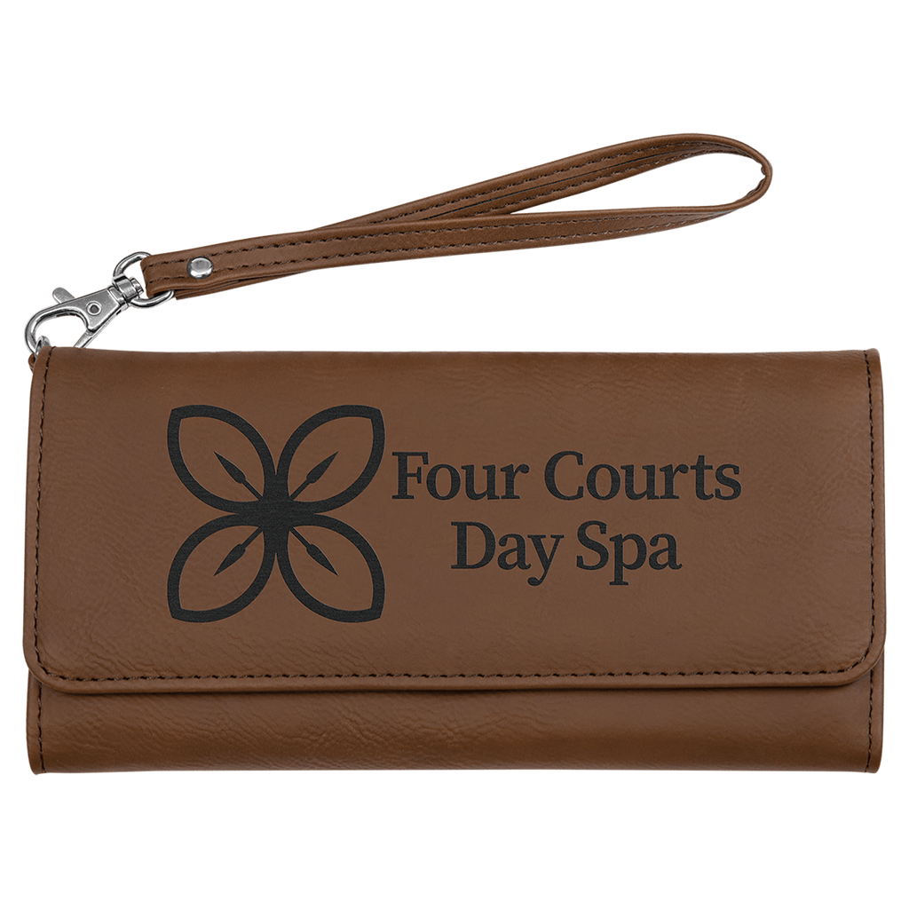 Leatherette Wallet with Strap