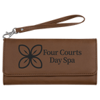 Leatherette Wallet with Strap