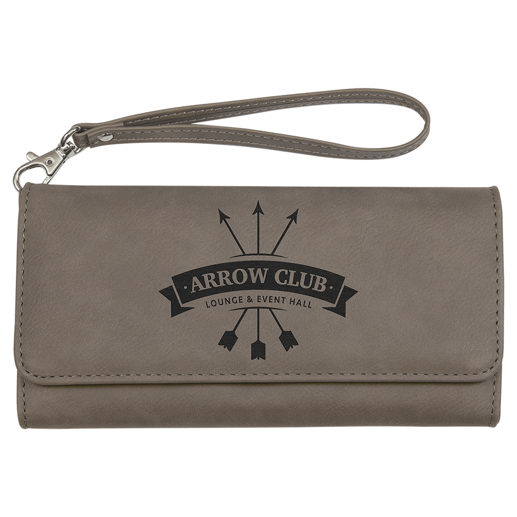 Leatherette Wallet with Strap