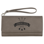 Leatherette Wallet with Strap