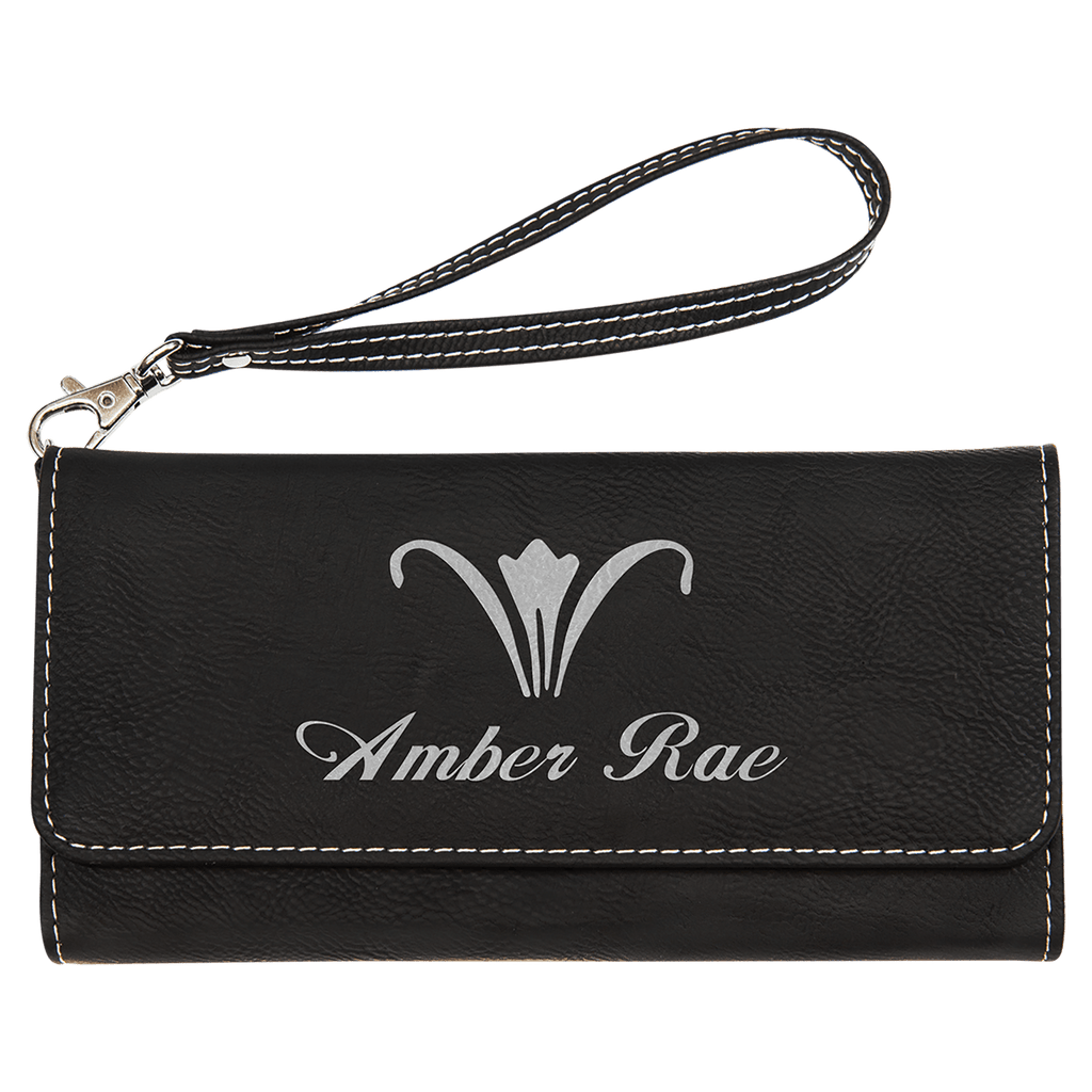 Leatherette Wallet with Strap