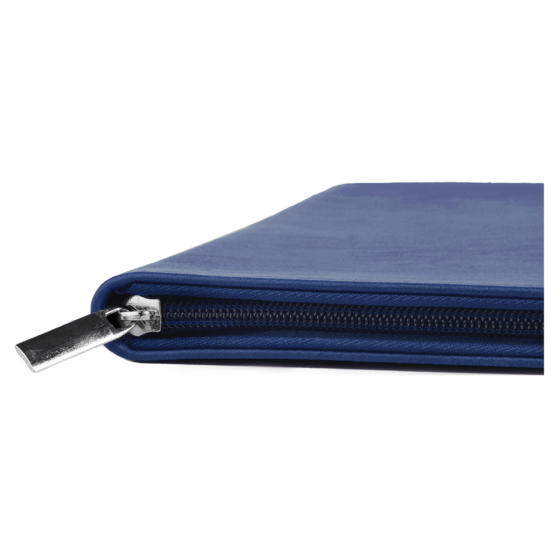 Blue Zippered Portfolio